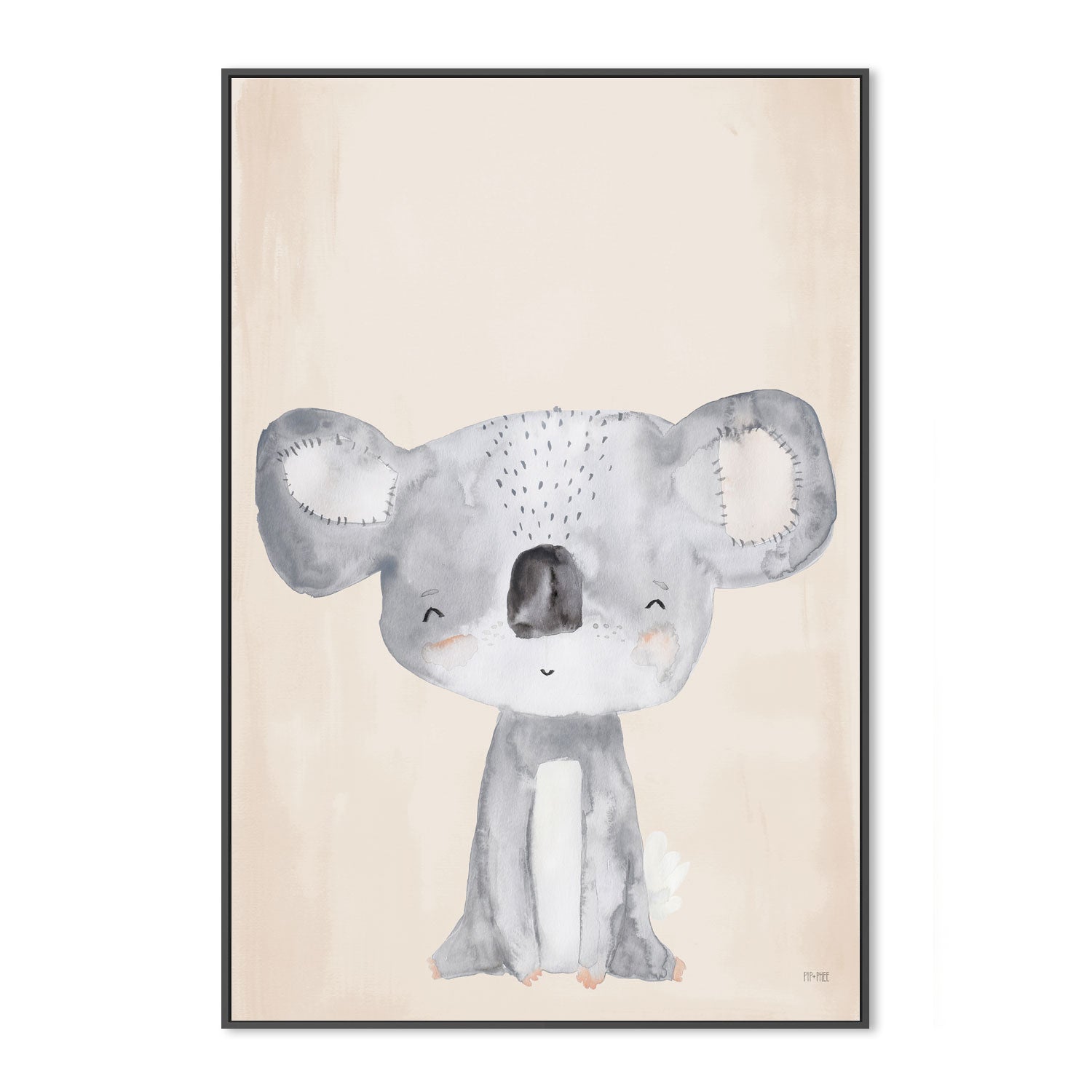 wall-art-print-canvas-poster-framed-Koala Critter Print Sand , By Pip and Phee-3