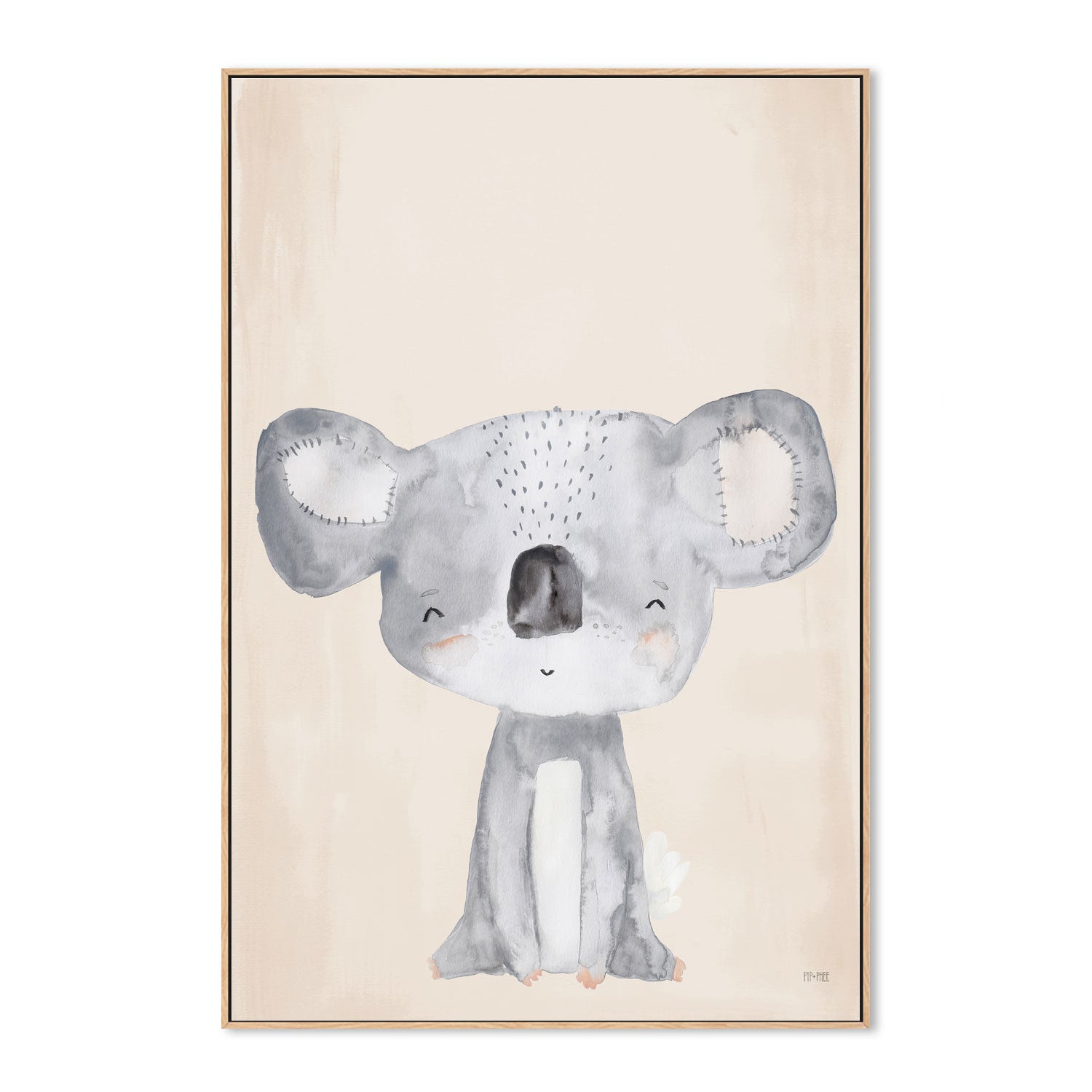 wall-art-print-canvas-poster-framed-Koala Critter Print Sand , By Pip and Phee-4
