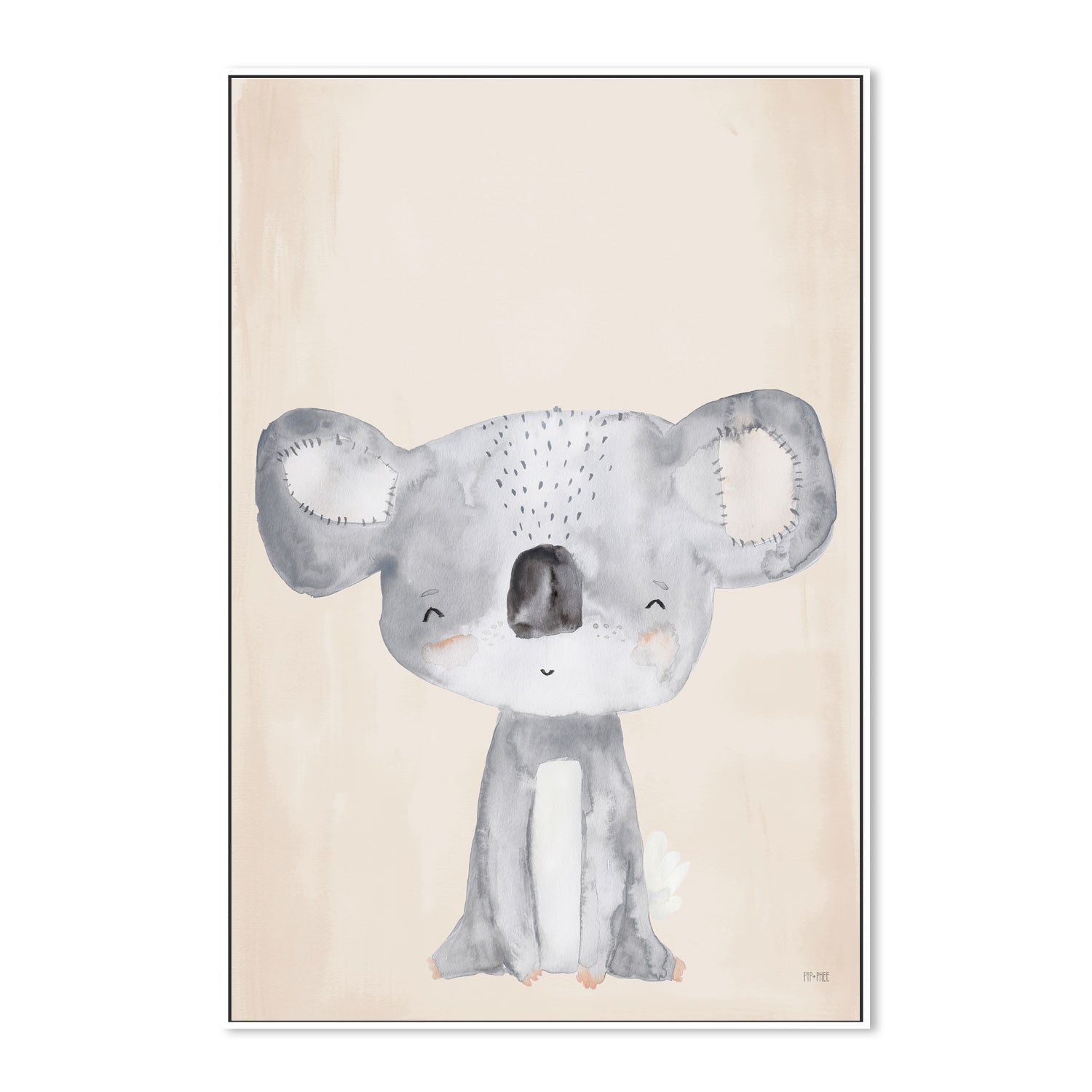 wall-art-print-canvas-poster-framed-Koala Critter Print Sand , By Pip and Phee-5