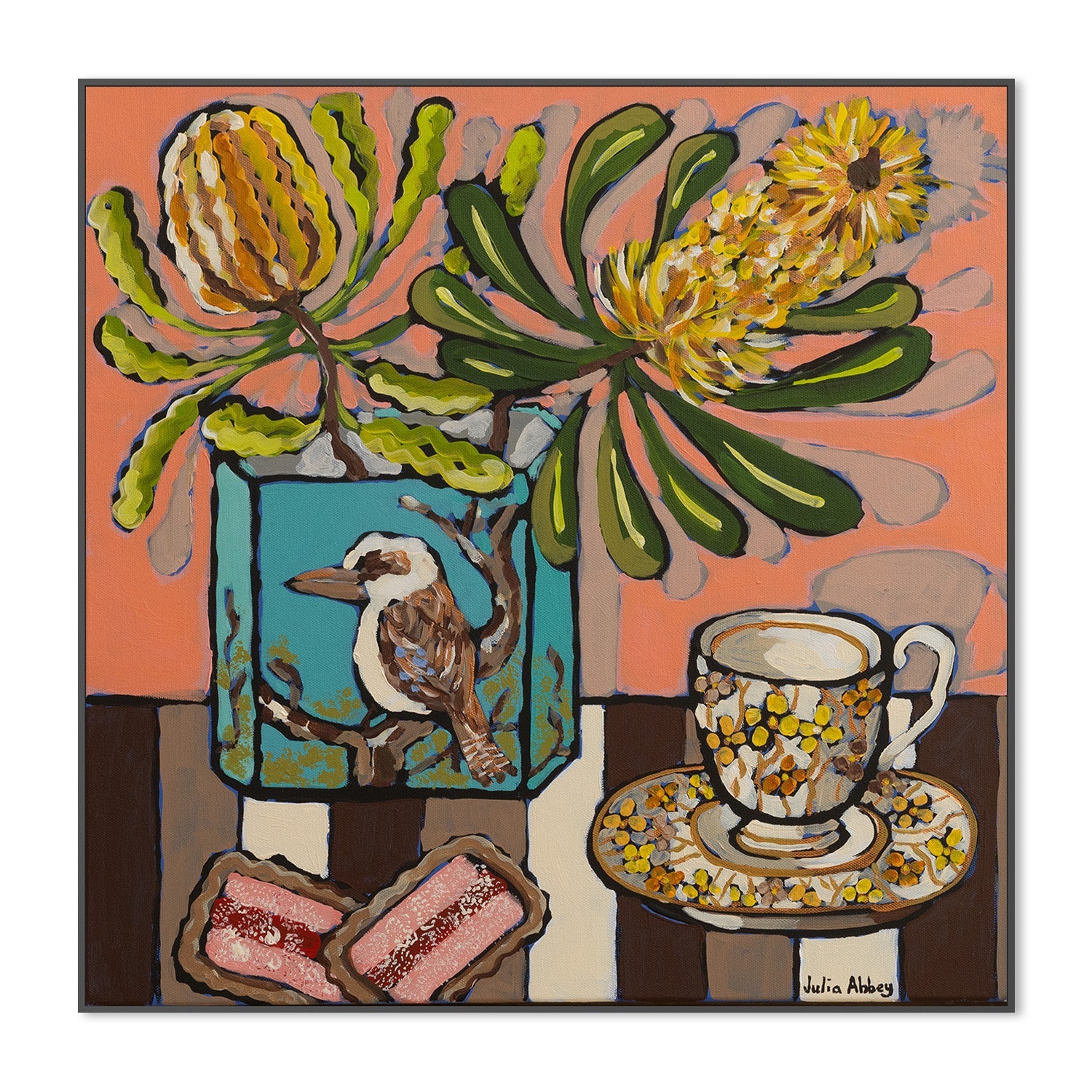 wall-art-print-canvas-poster-framed-Kookaburra tea-3