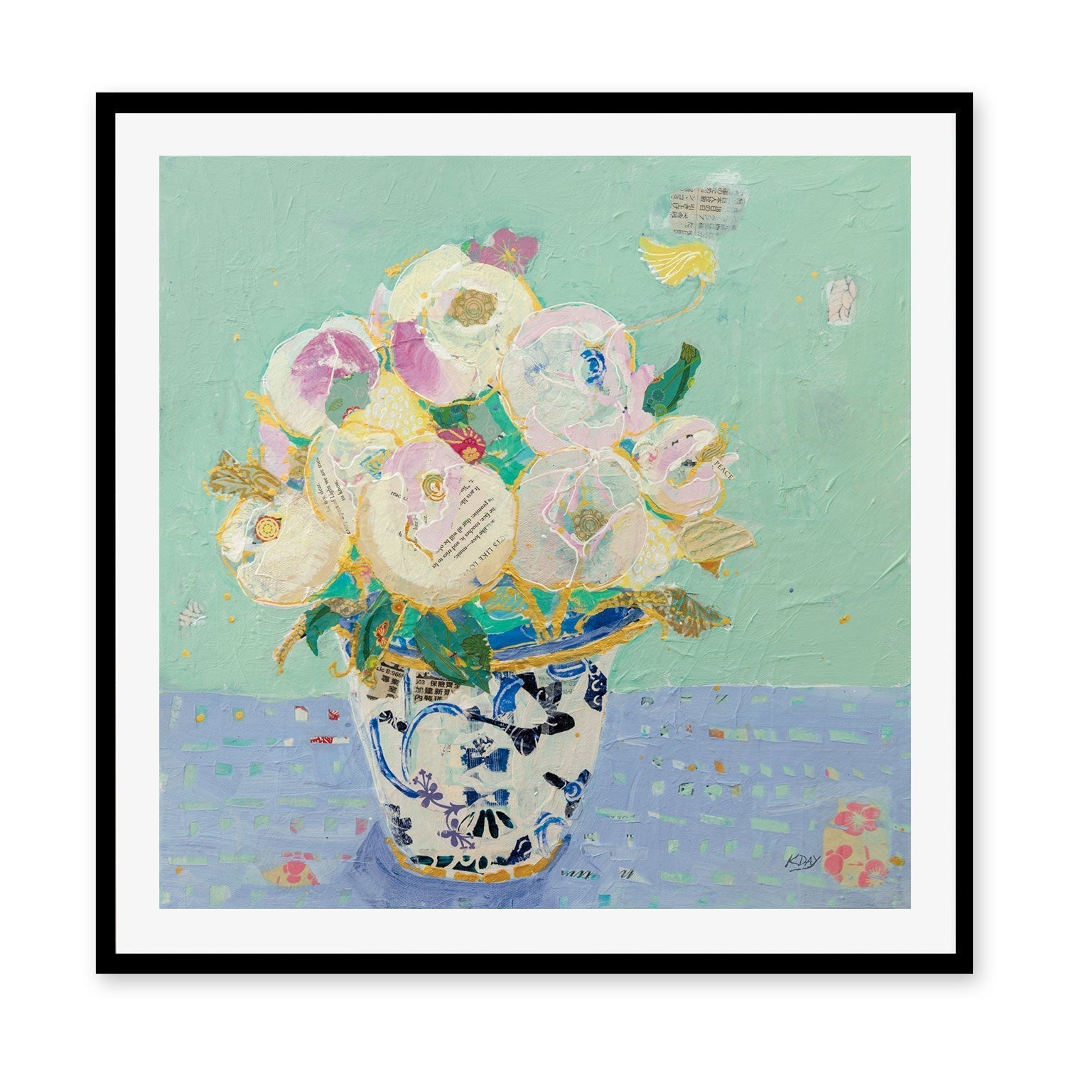 wall-art-print-canvas-poster-framed-Kristens Peonies , By Kellie Day-GIOIA-WALL-ART