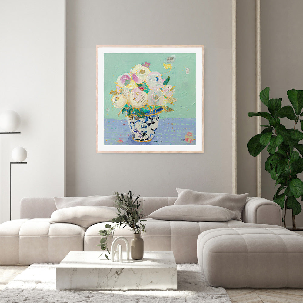 wall-art-print-canvas-poster-framed-Kristens Peonies , By Kellie Day-GIOIA-WALL-ART
