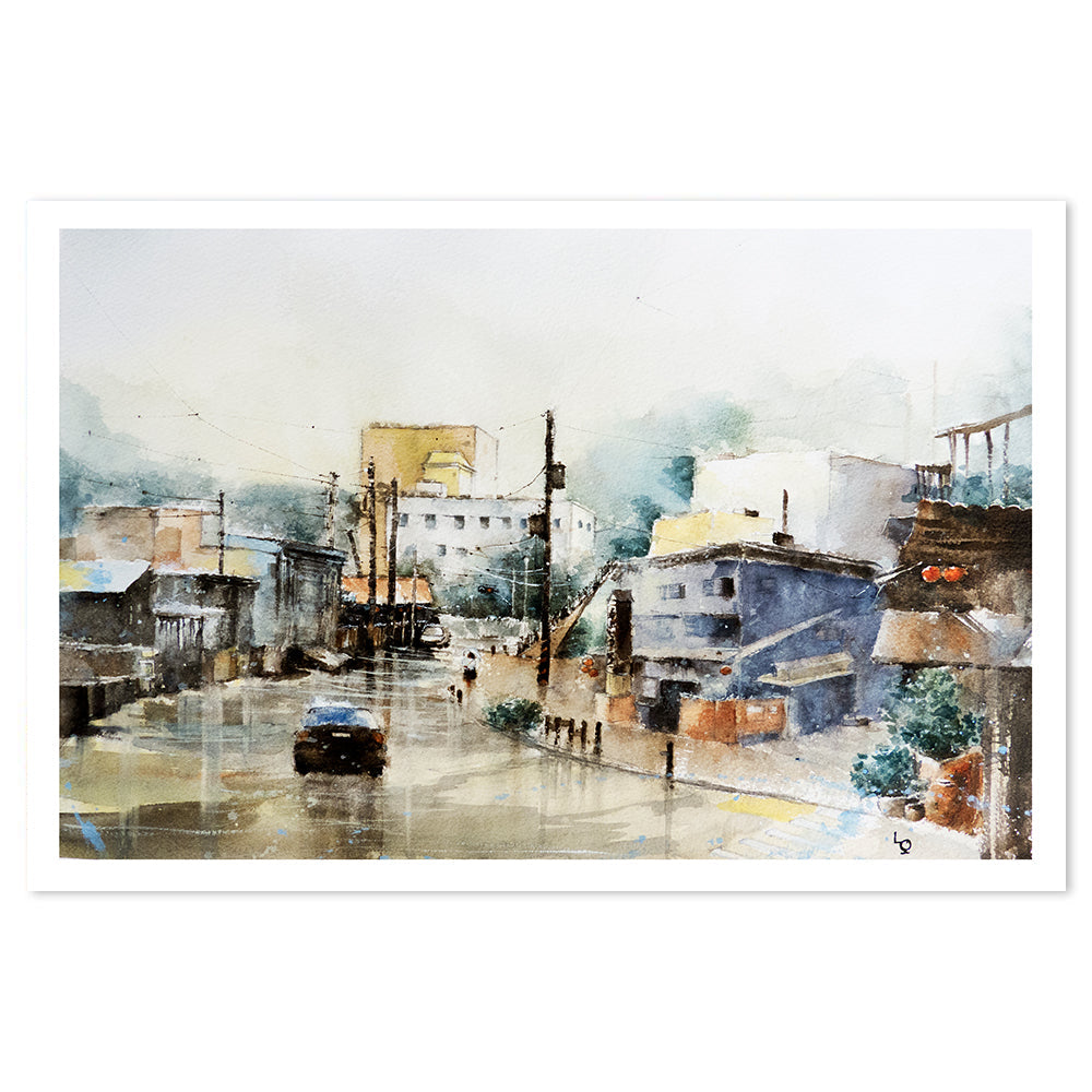 wall-art-print-canvas-poster-framed-Kyoto, One Fine Day-by-Lilou Online Fine Arts-Gioia Wall Art