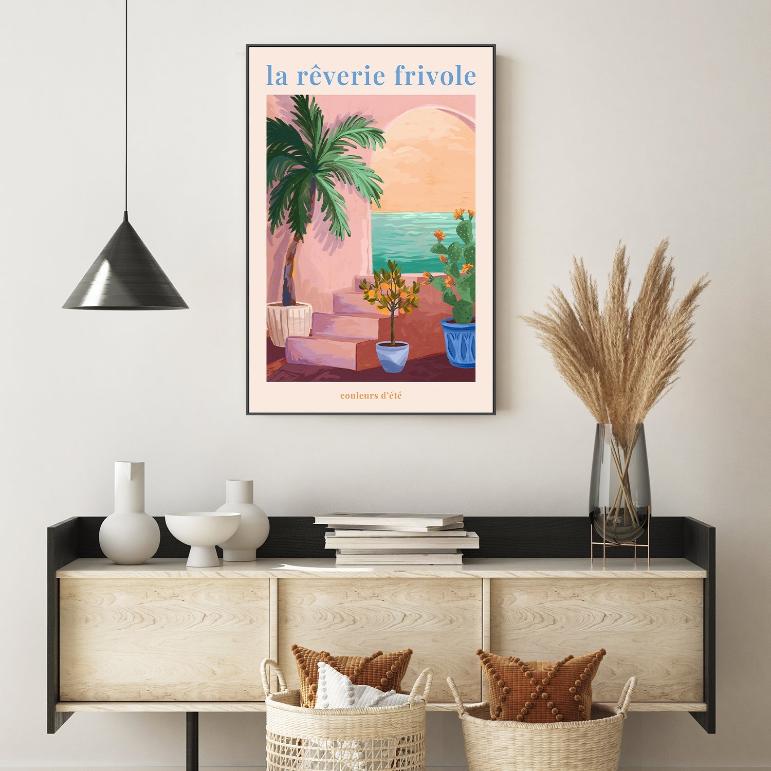 wall-art-print-canvas-poster-framed-La RAaverie Frivole - Palm-7