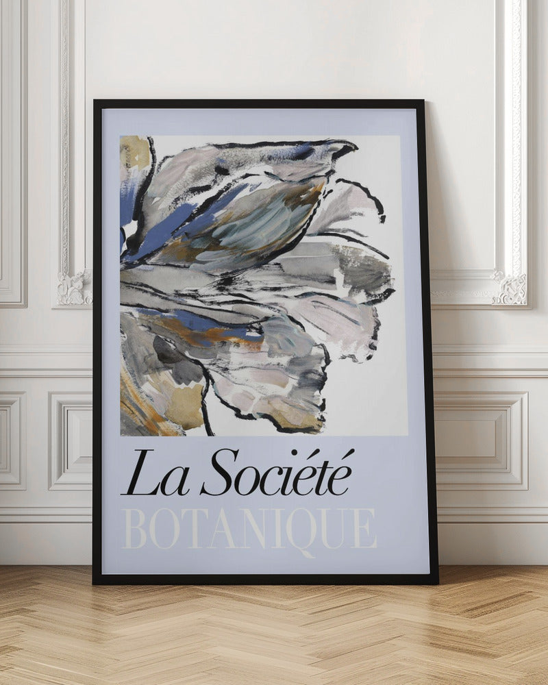 wall-art-print-canvas-poster-framed-La Société Botanique Blueflower , By cartissi-3