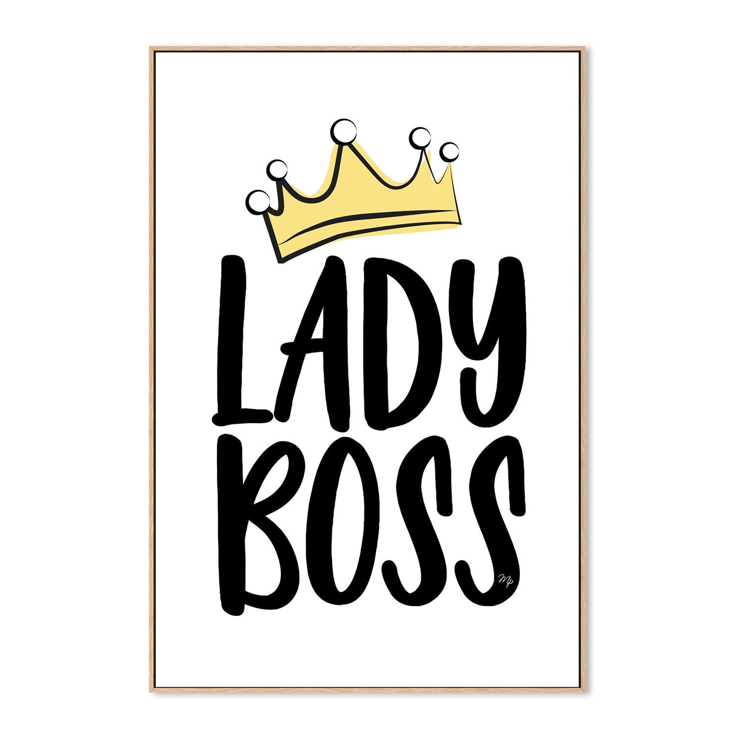 wall-art-print-canvas-poster-framed-Lady Boss-GIOIA-WALL-ART