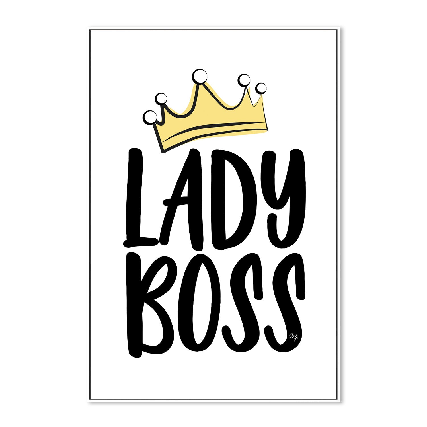 wall-art-print-canvas-poster-framed-Lady Boss-GIOIA-WALL-ART