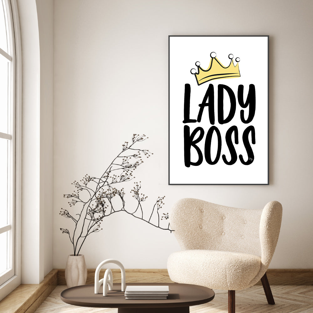 wall-art-print-canvas-poster-framed-Lady Boss-GIOIA-WALL-ART