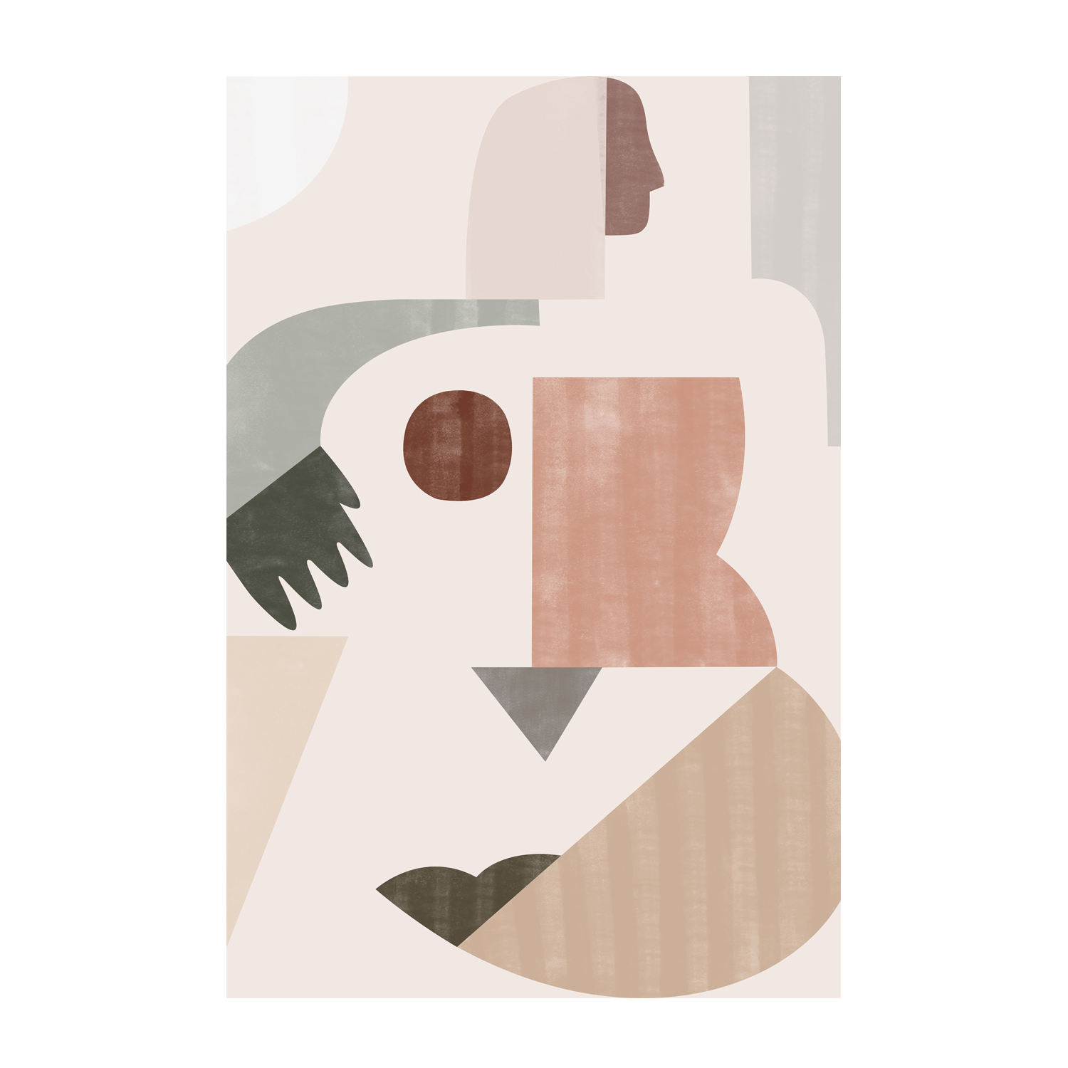 wall-art-print-canvas-poster-framed-Lady Geometry-1