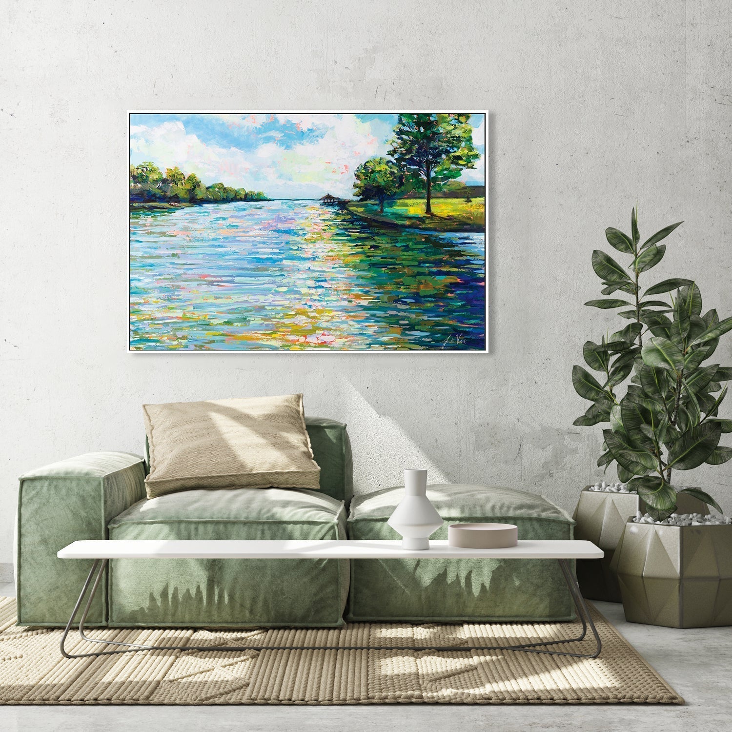 wall-art-print-canvas-poster-framed-Lake View-by-Jeanette Vertentes-Gioia Wall Art