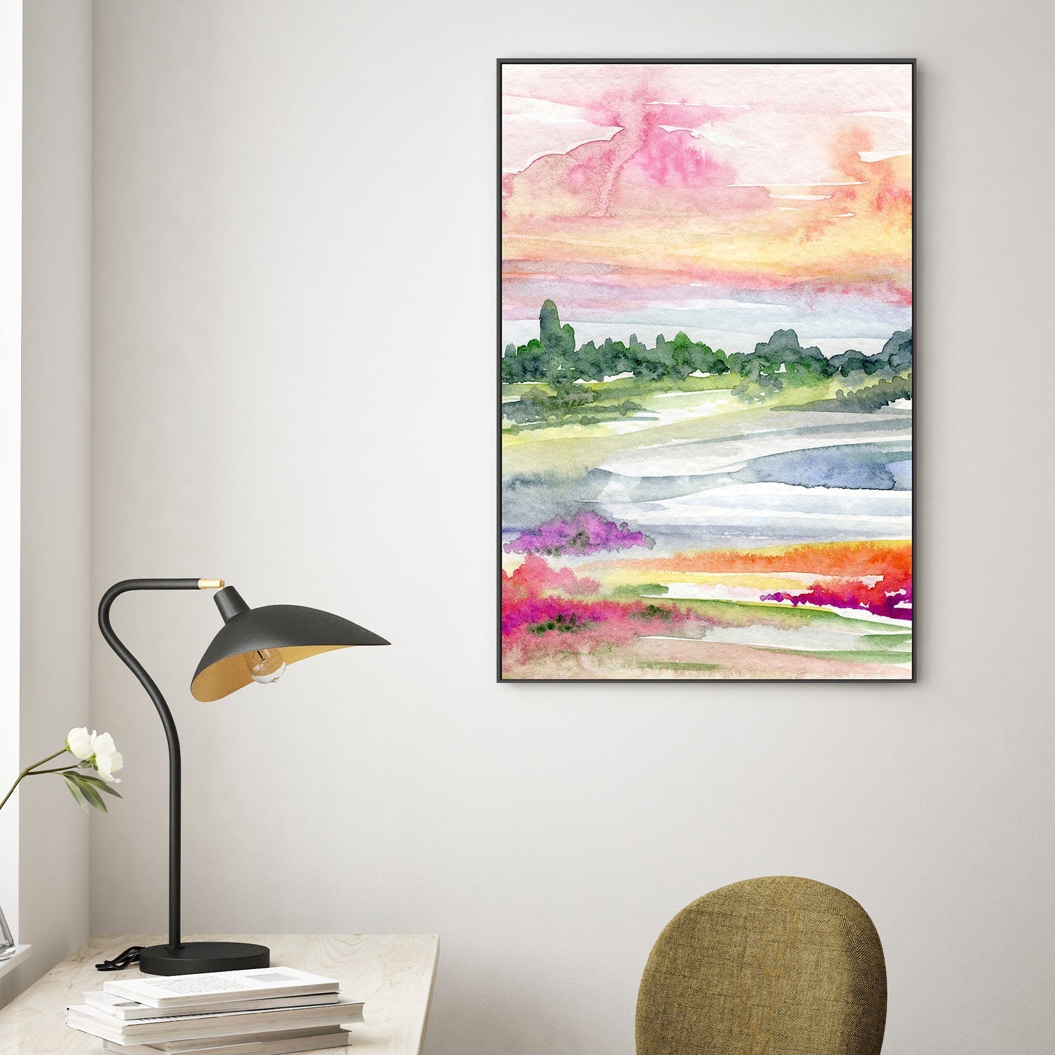 wall-art-print-canvas-poster-framed-Landscape Abstract , By Jessie Mitchelson-2