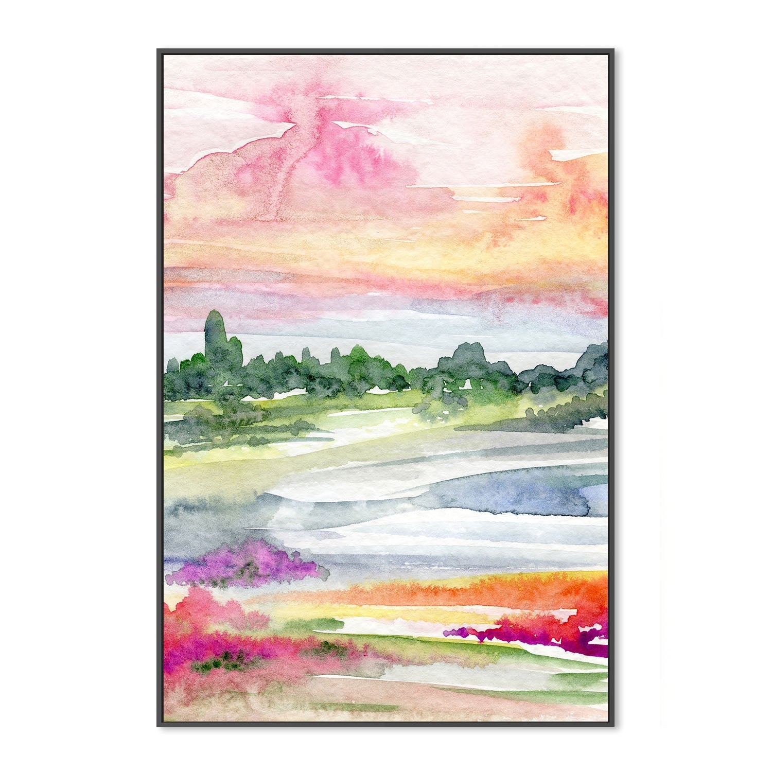wall-art-print-canvas-poster-framed-Landscape Abstract , By Jessie Mitchelson-3