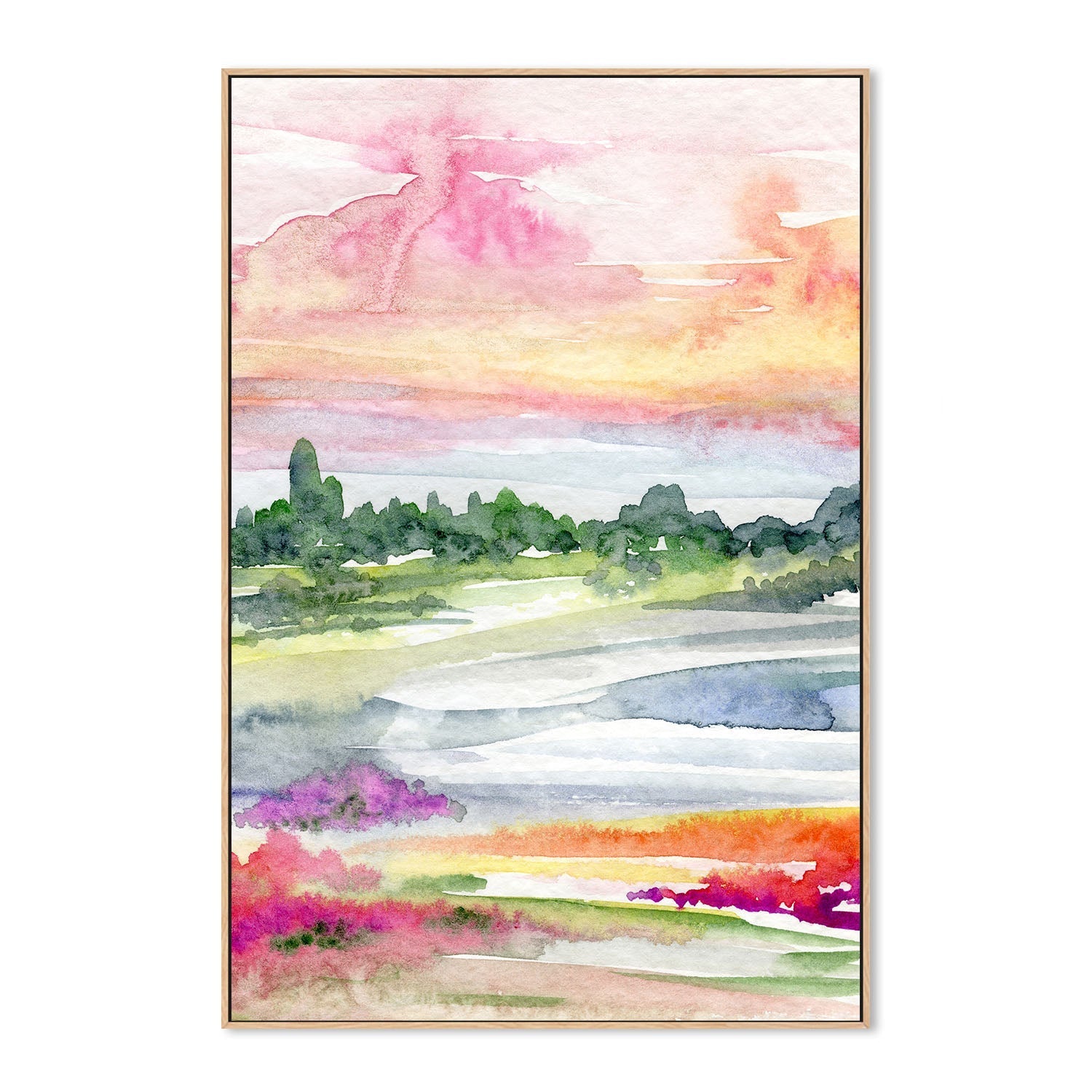 wall-art-print-canvas-poster-framed-Landscape Abstract , By Jessie Mitchelson-4