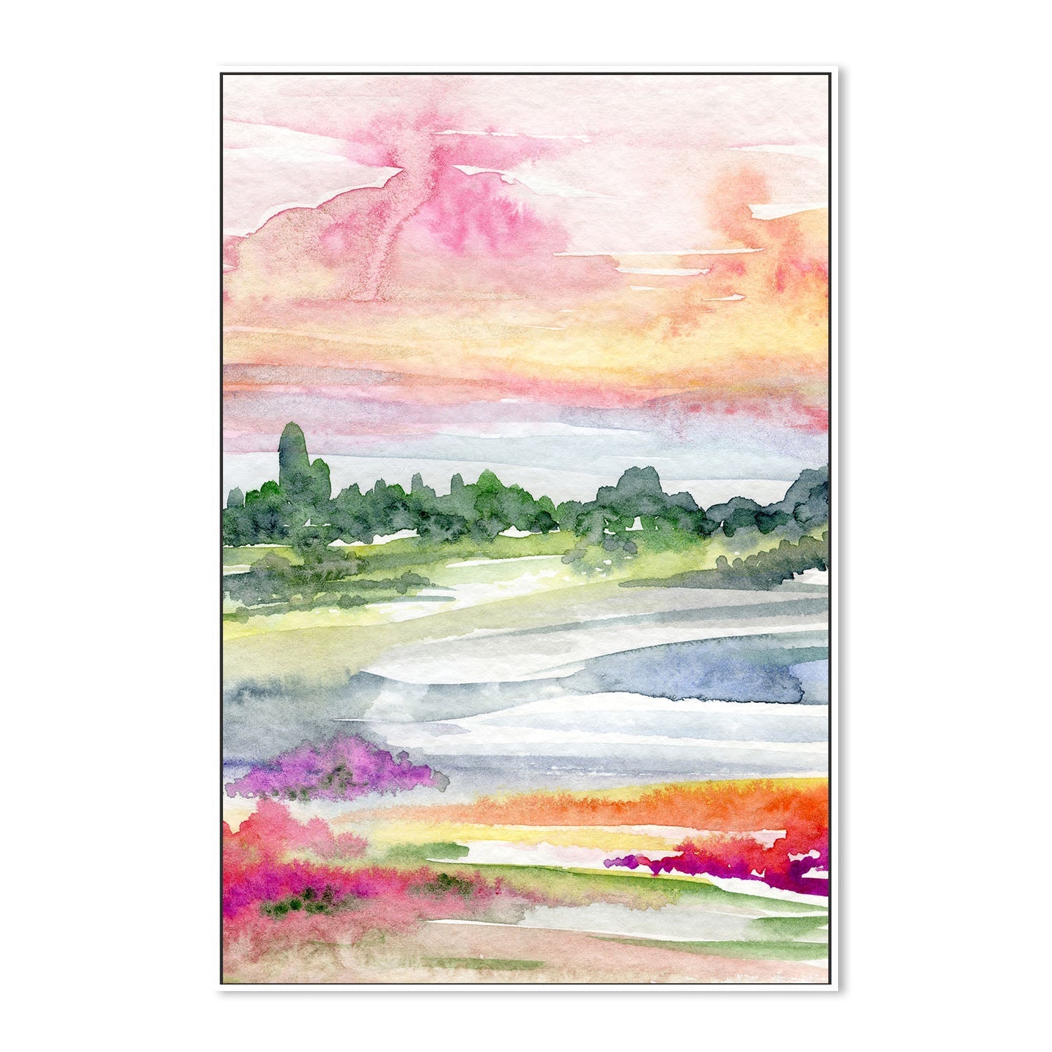 wall-art-print-canvas-poster-framed-Landscape Abstract , By Jessie Mitchelson-5