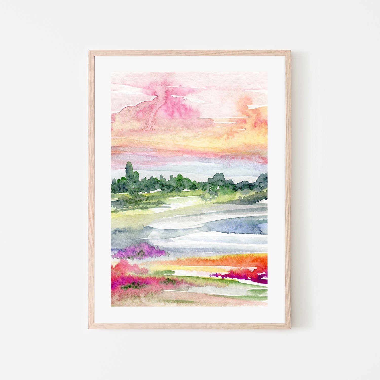 wall-art-print-canvas-poster-framed-Landscape Abstract , By Jessie Mitchelson-6