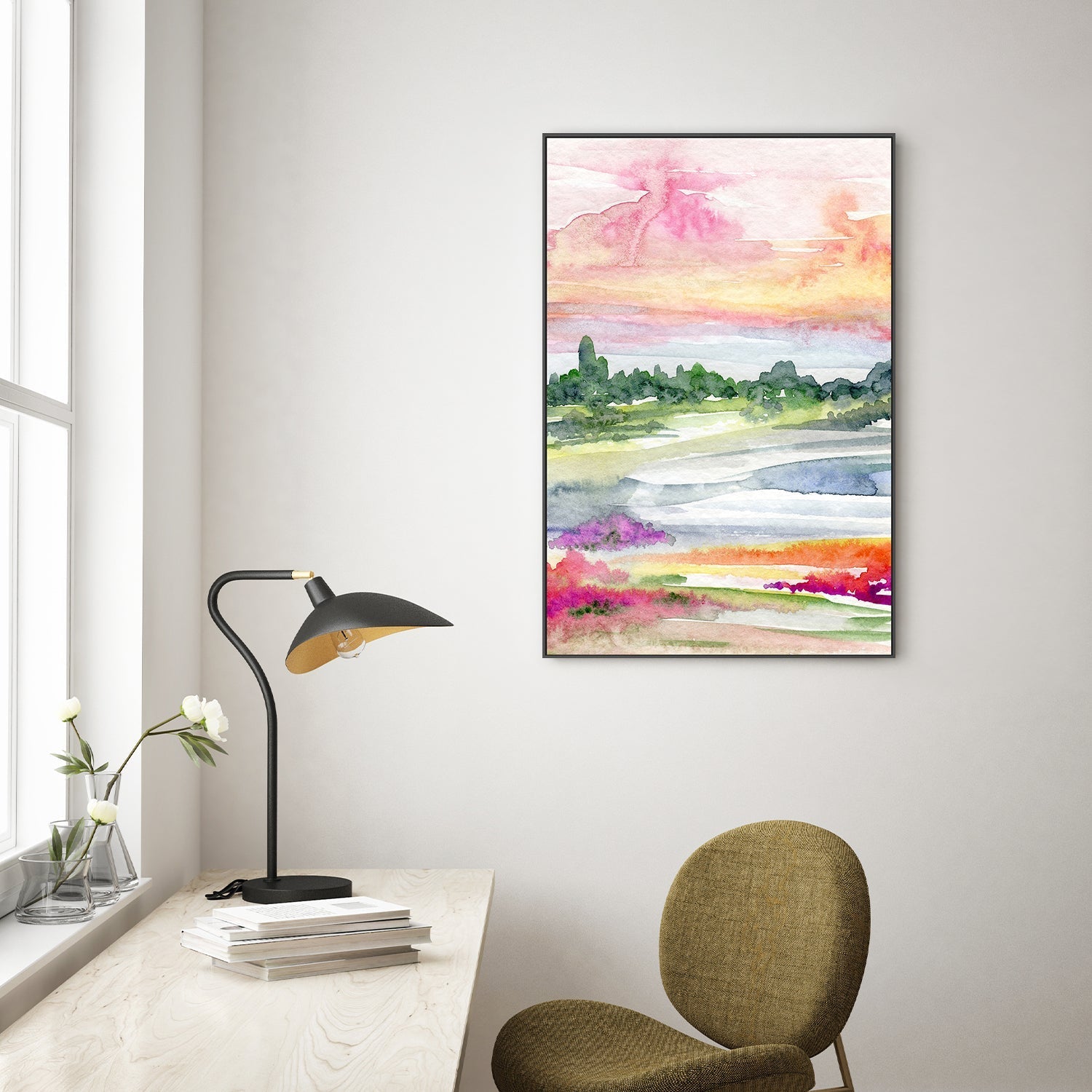 wall-art-print-canvas-poster-framed-Landscape Abstract , By Jessie Mitchelson-7