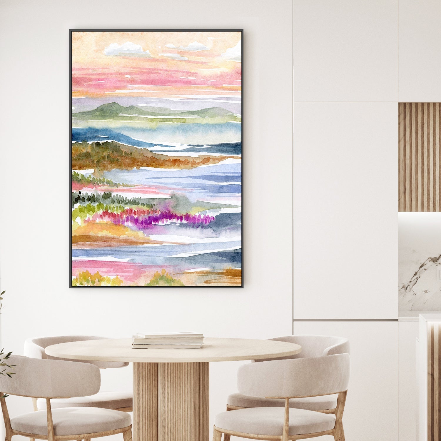 wall-art-print-canvas-poster-framed-Landscape Abstract Ocean , By Jessie Mitchelson-2