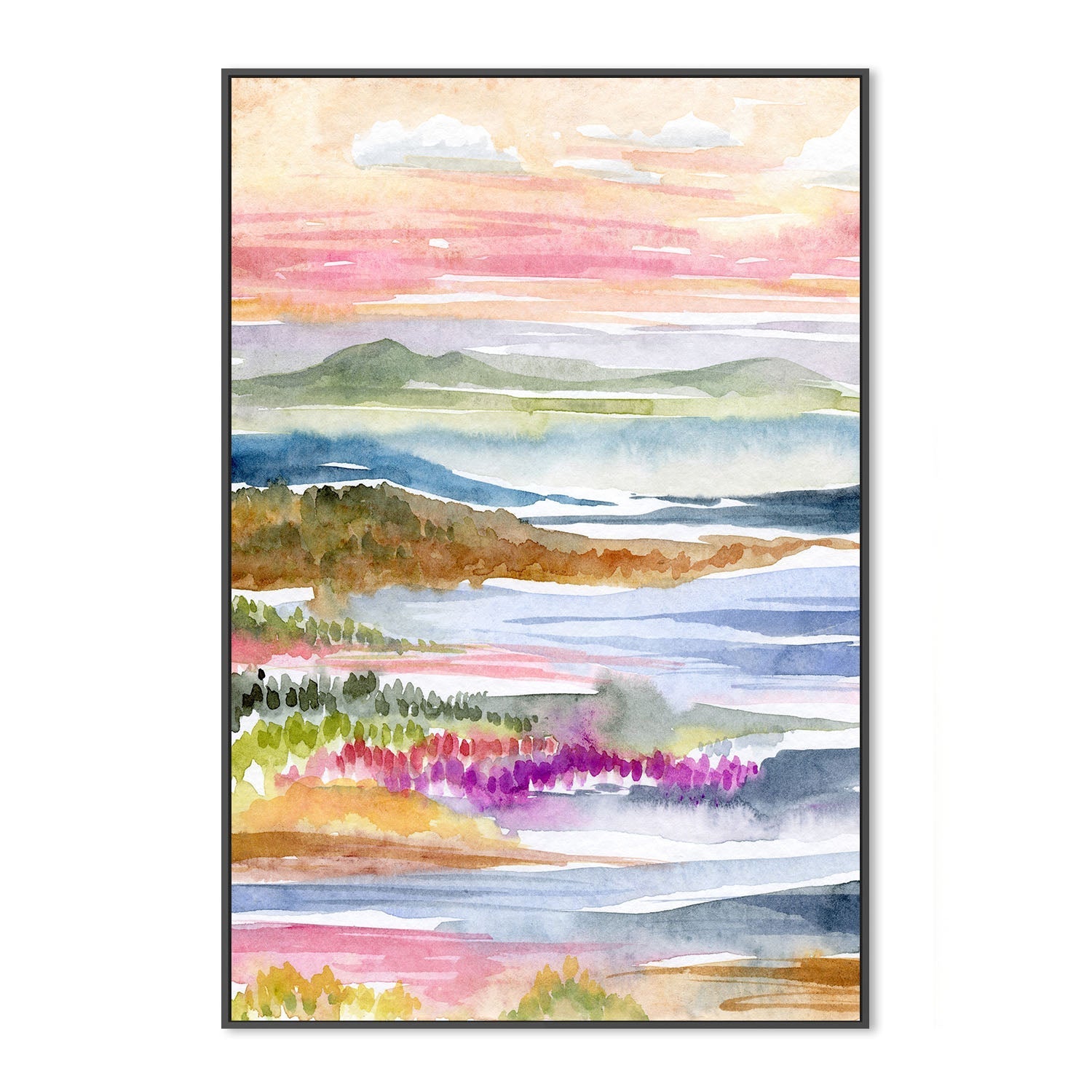 wall-art-print-canvas-poster-framed-Landscape Abstract Ocean , By Jessie Mitchelson-3