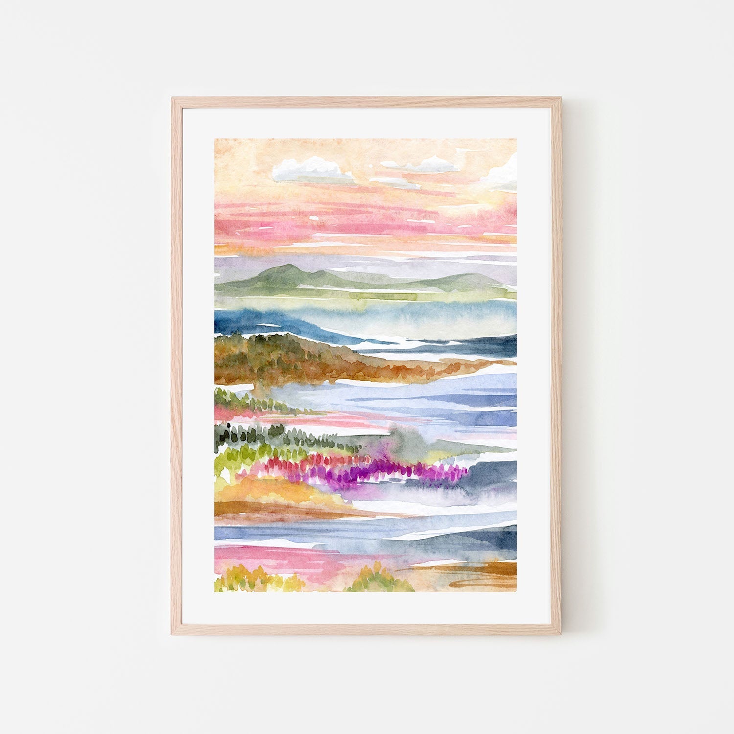wall-art-print-canvas-poster-framed-Landscape Abstract Ocean , By Jessie Mitchelson-6