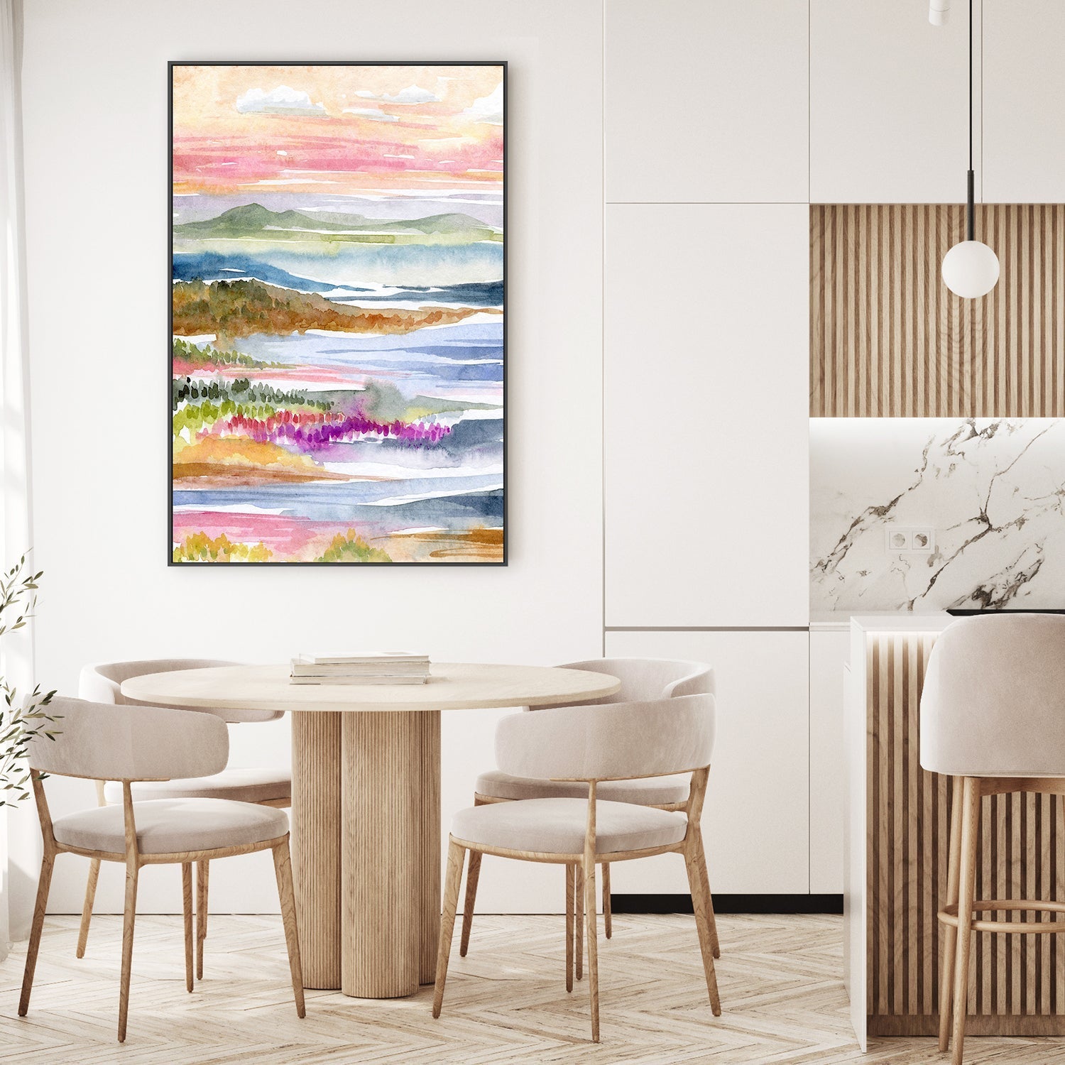 wall-art-print-canvas-poster-framed-Landscape Abstract Ocean , By Jessie Mitchelson-7