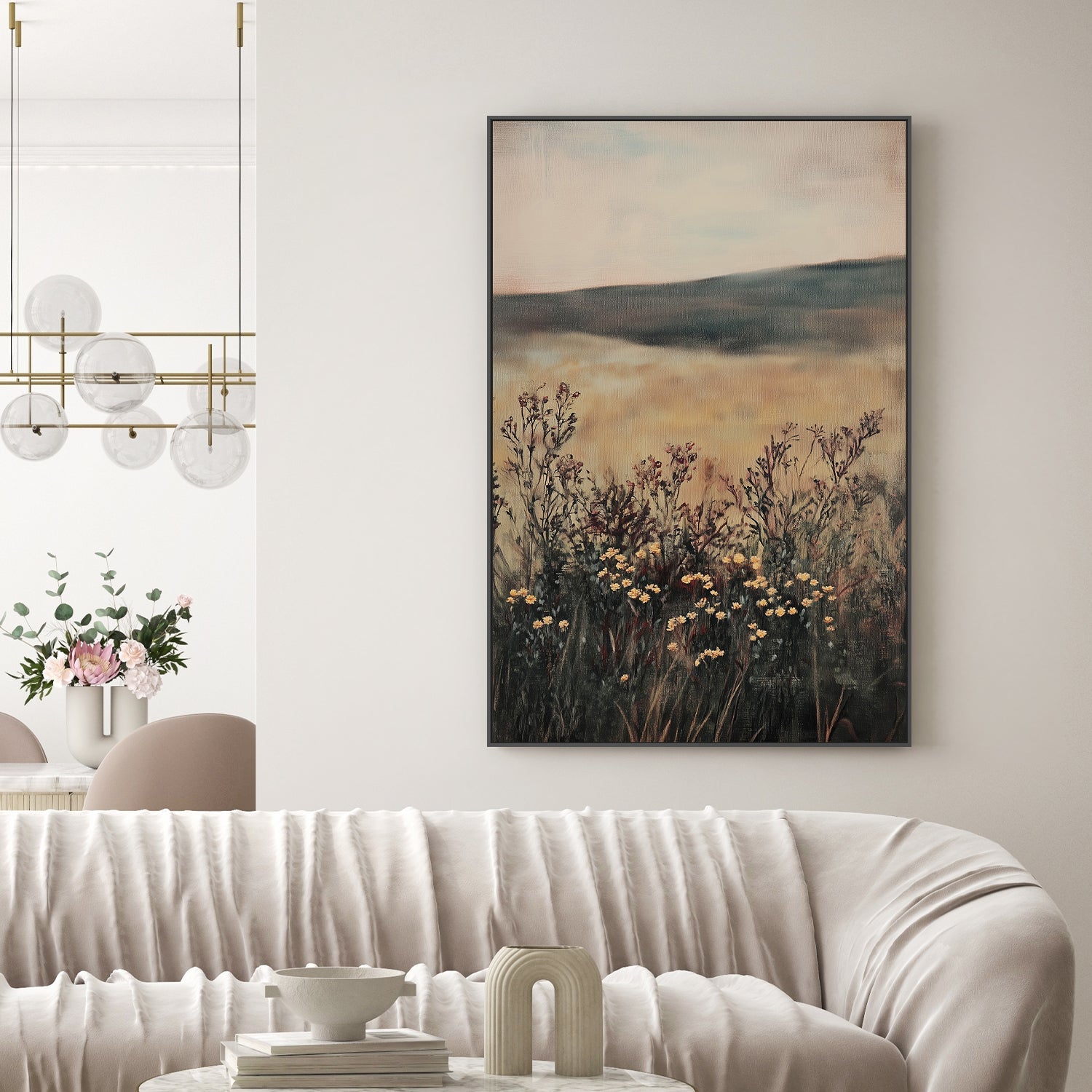 wall-art-print-canvas-poster-framed-Landscape Flower-2
