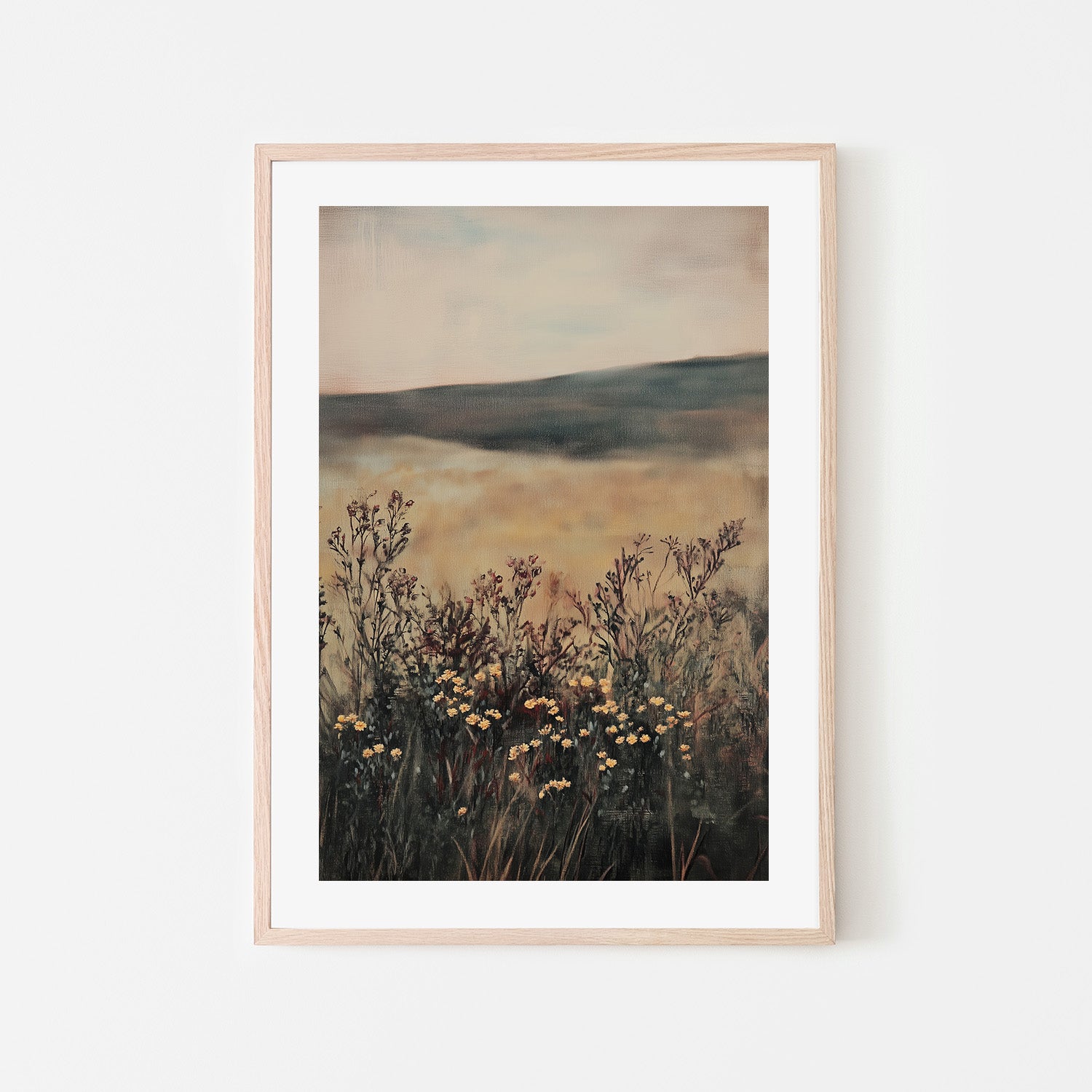 wall-art-print-canvas-poster-framed-Landscape Flower-6
