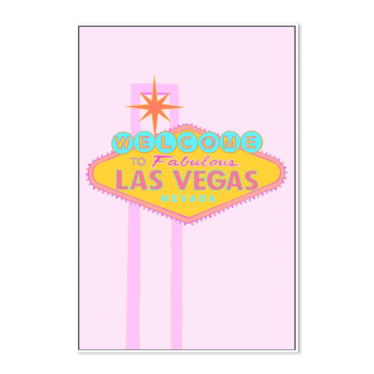 wall-art-print-canvas-poster-framed-Las Vegas Sign-5