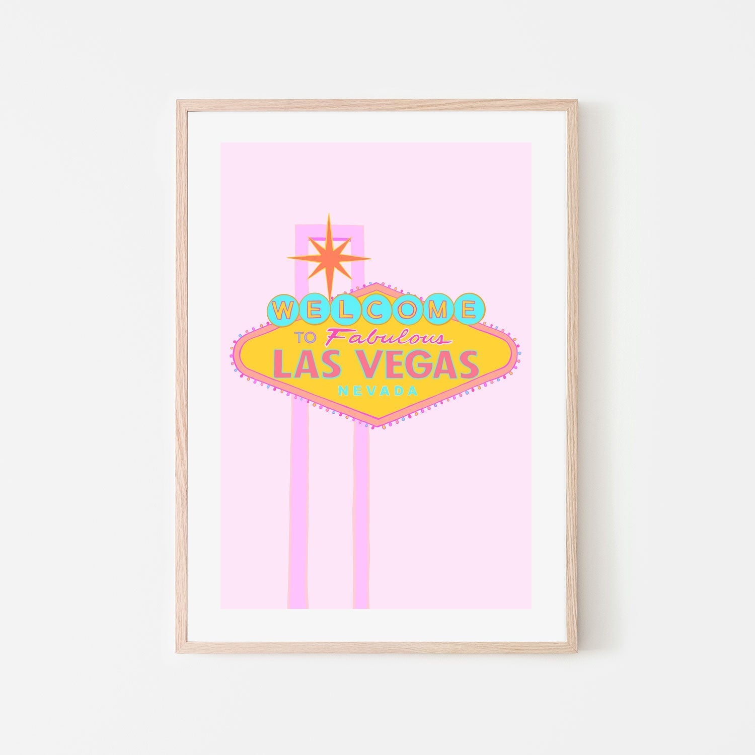 wall-art-print-canvas-poster-framed-Las Vegas Sign-6