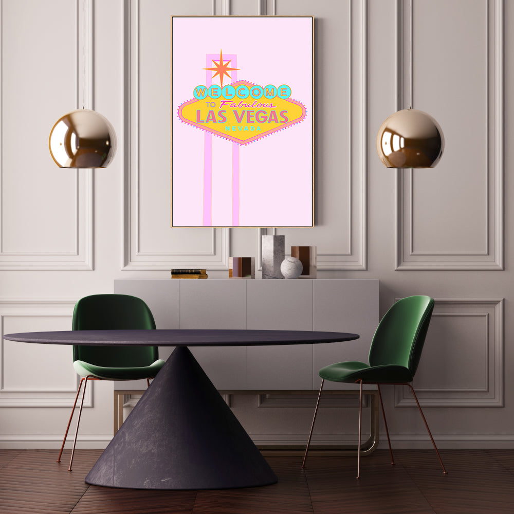 wall-art-print-canvas-poster-framed-Las Vegas Sign-7