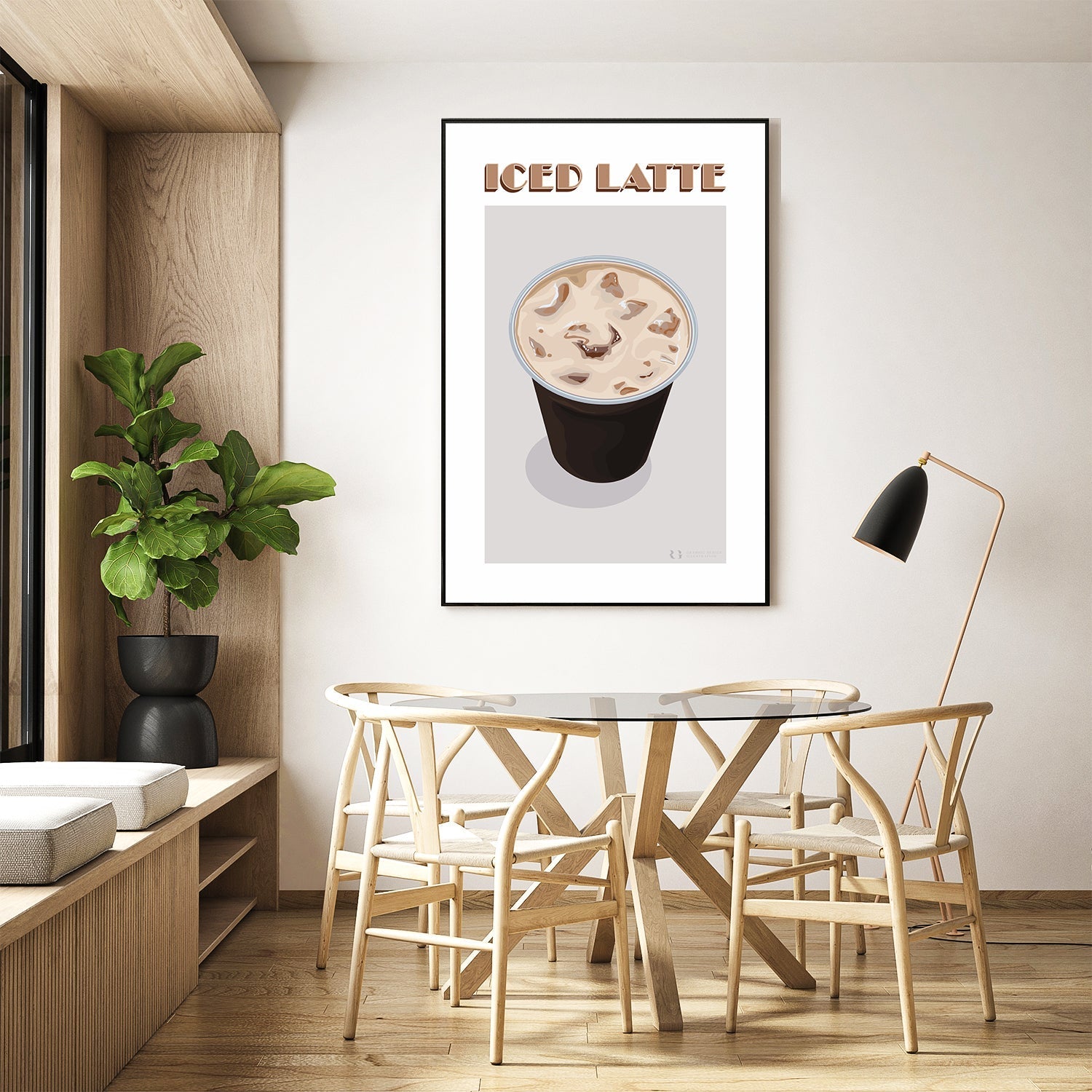 wall-art-print-canvas-poster-framed-Latte-by-Rosalyn Gray-Gioia Wall Art