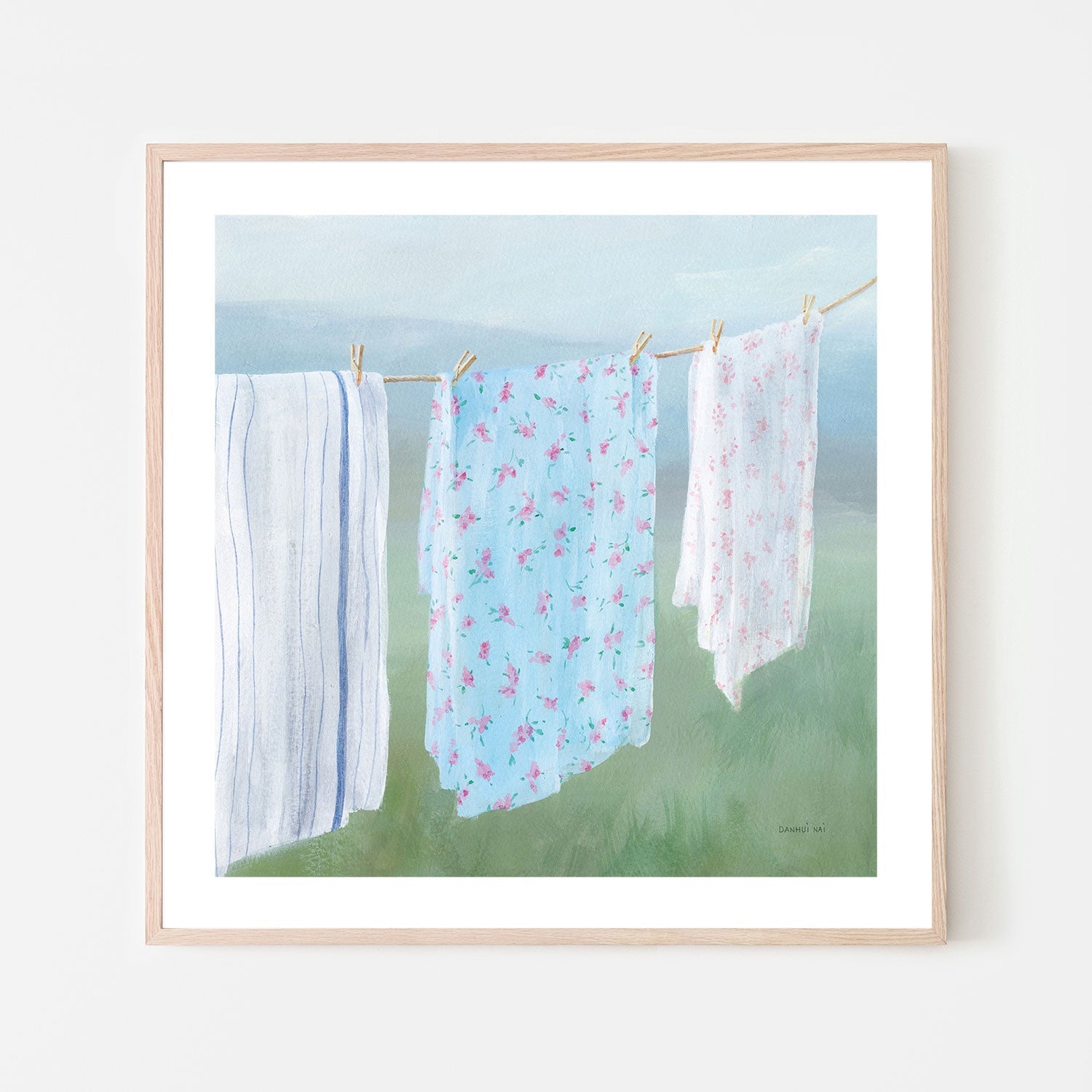 wall-art-print-canvas-poster-framed-Laundry Day, Style E-by-Danhui Nai-Gioia Wall Art