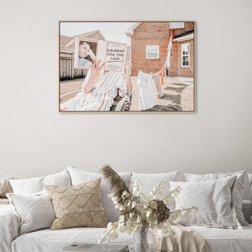 wall-art-print-canvas-poster-framed-Laundry For The Lazy, By Mike Melnotte-by-Plus X Studio-Gioia Wall Art