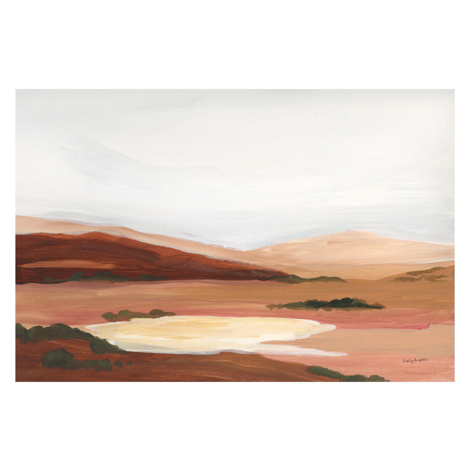 wall-art-print-canvas-poster-framed-Laurel Lowland, Style A , By Haley Knighten-1