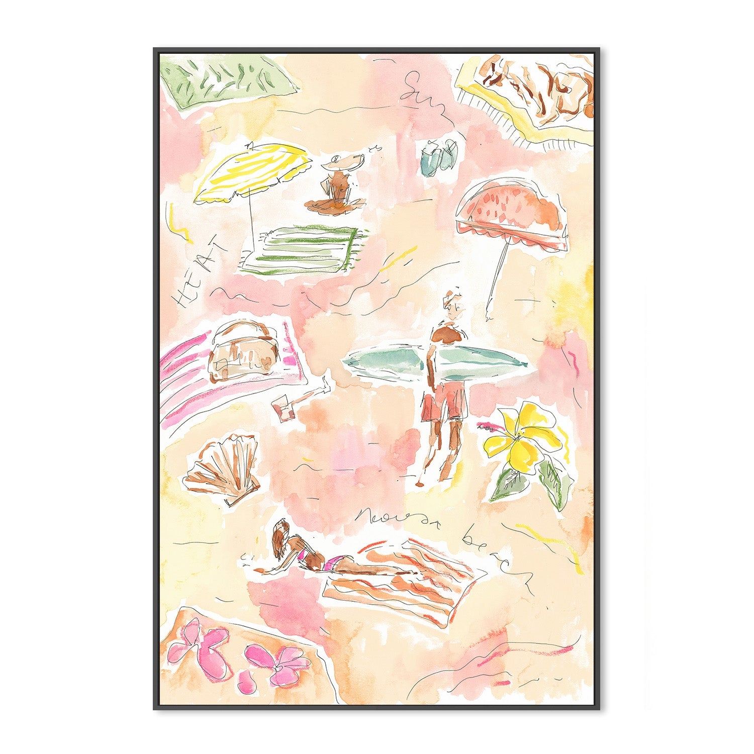 wall-art-print-canvas-poster-framed-Lazy Days , By Cass Deller-3