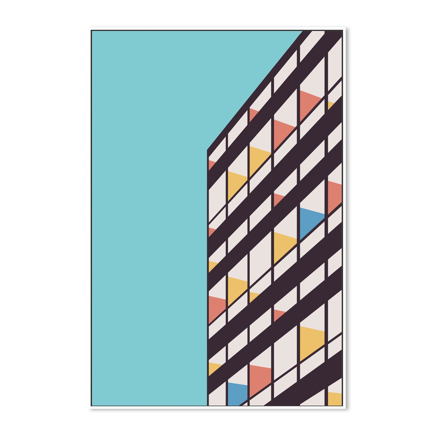 wall-art-print-canvas-poster-framed-Le Corbusier, By Florent Bodart-GIOIA-WALL-ART