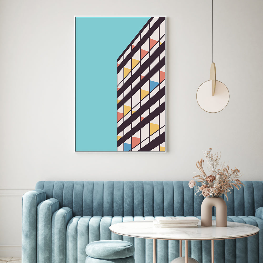wall-art-print-canvas-poster-framed-Le Corbusier, By Florent Bodart-GIOIA-WALL-ART