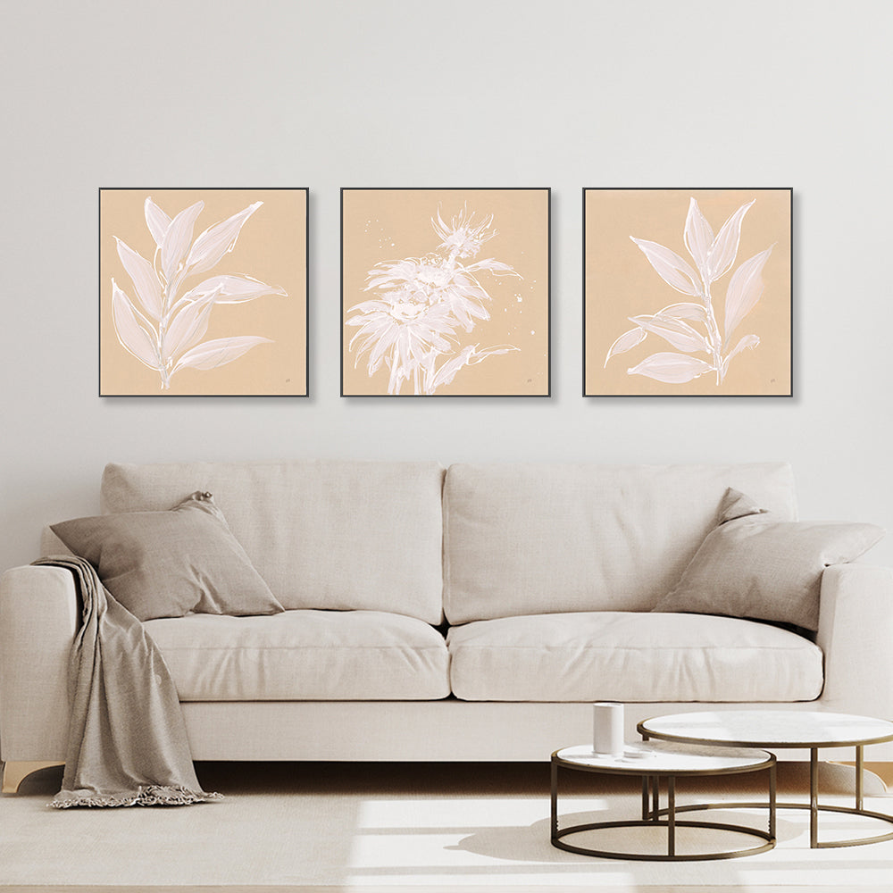 wall-art-print-canvas-poster-framed-Leaf Study, Set of 3-by-Chris Paschke-Gioia Wall Art
