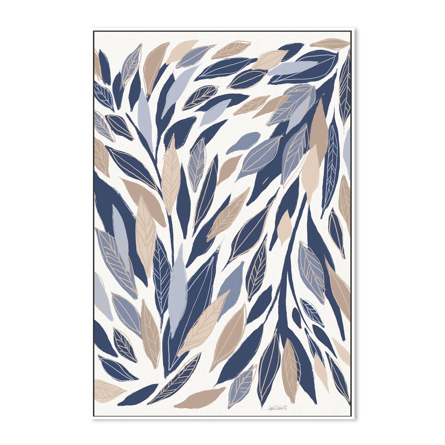 wall-art-print-canvas-poster-framed-Leafy Lines-5