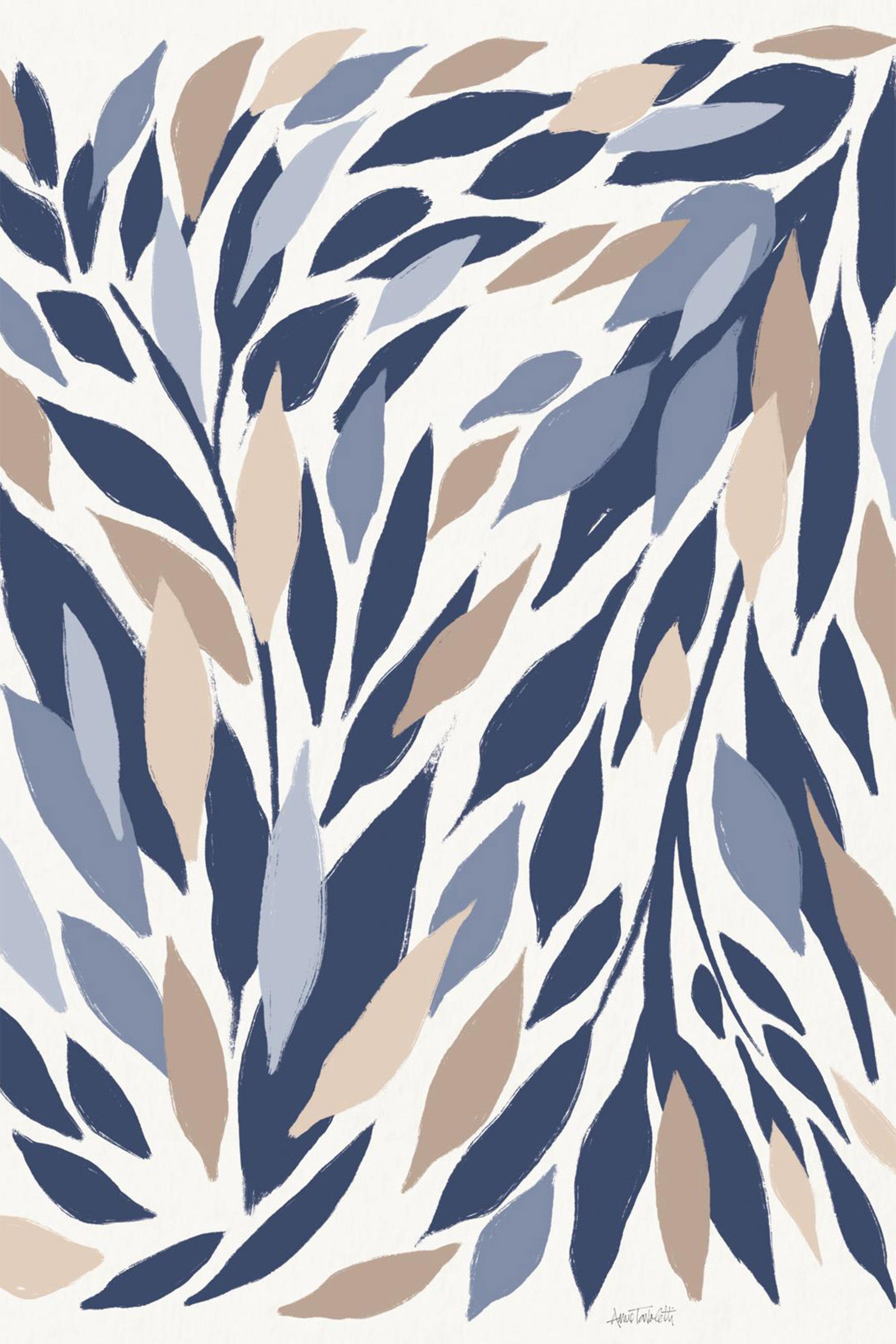 wall-art-print-canvas-poster-framed-Leafy Lines Plain-1