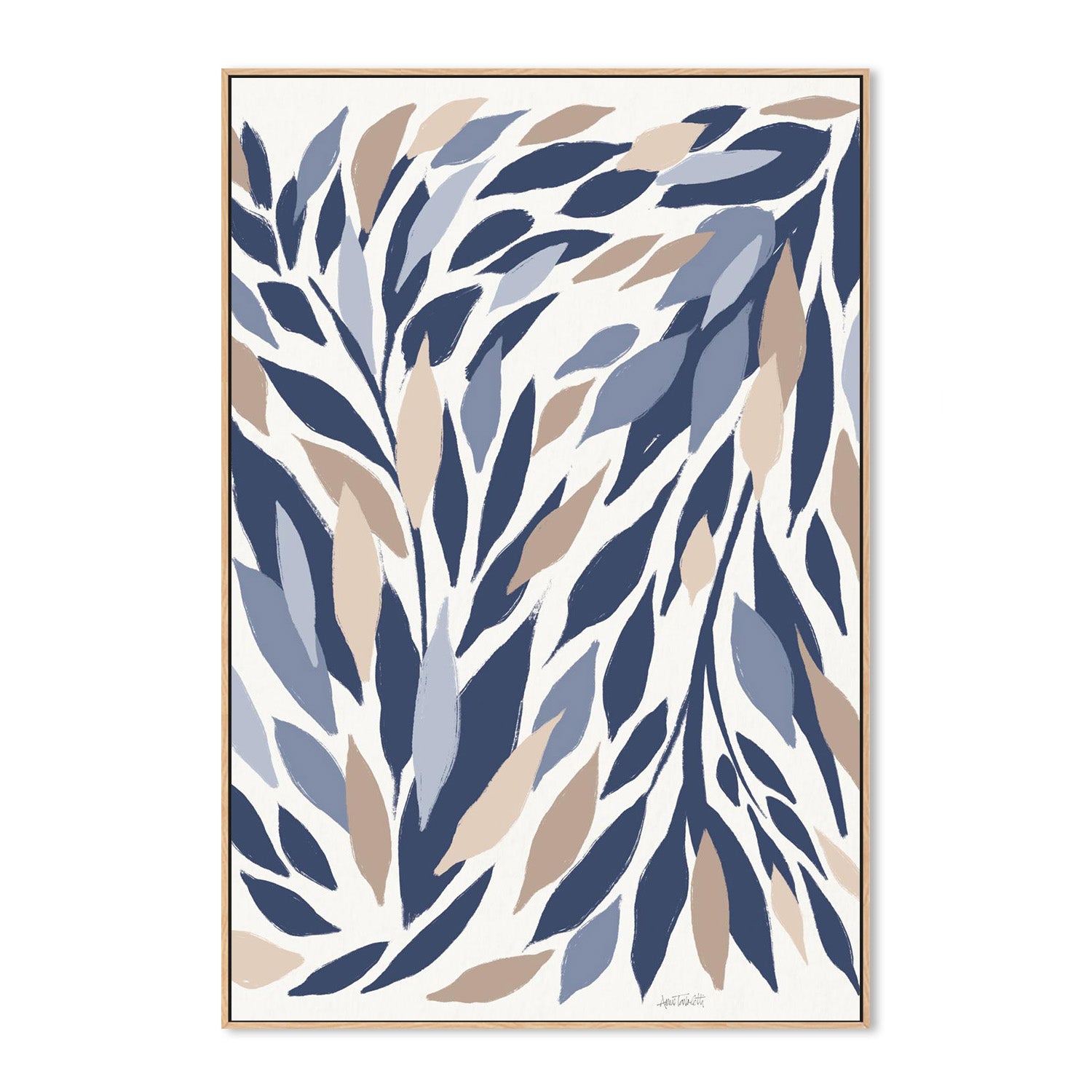 wall-art-print-canvas-poster-framed-Leafy Lines Plain-4