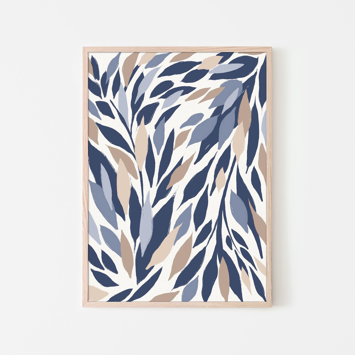 wall-art-print-canvas-poster-framed-Leafy Lines Plain-6