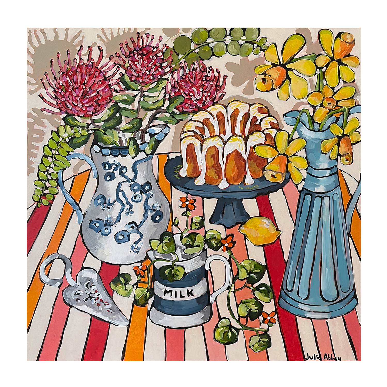 wall-art-print-canvas-poster-framed-Lemon Bundt Cake , By Julia Abbey-1