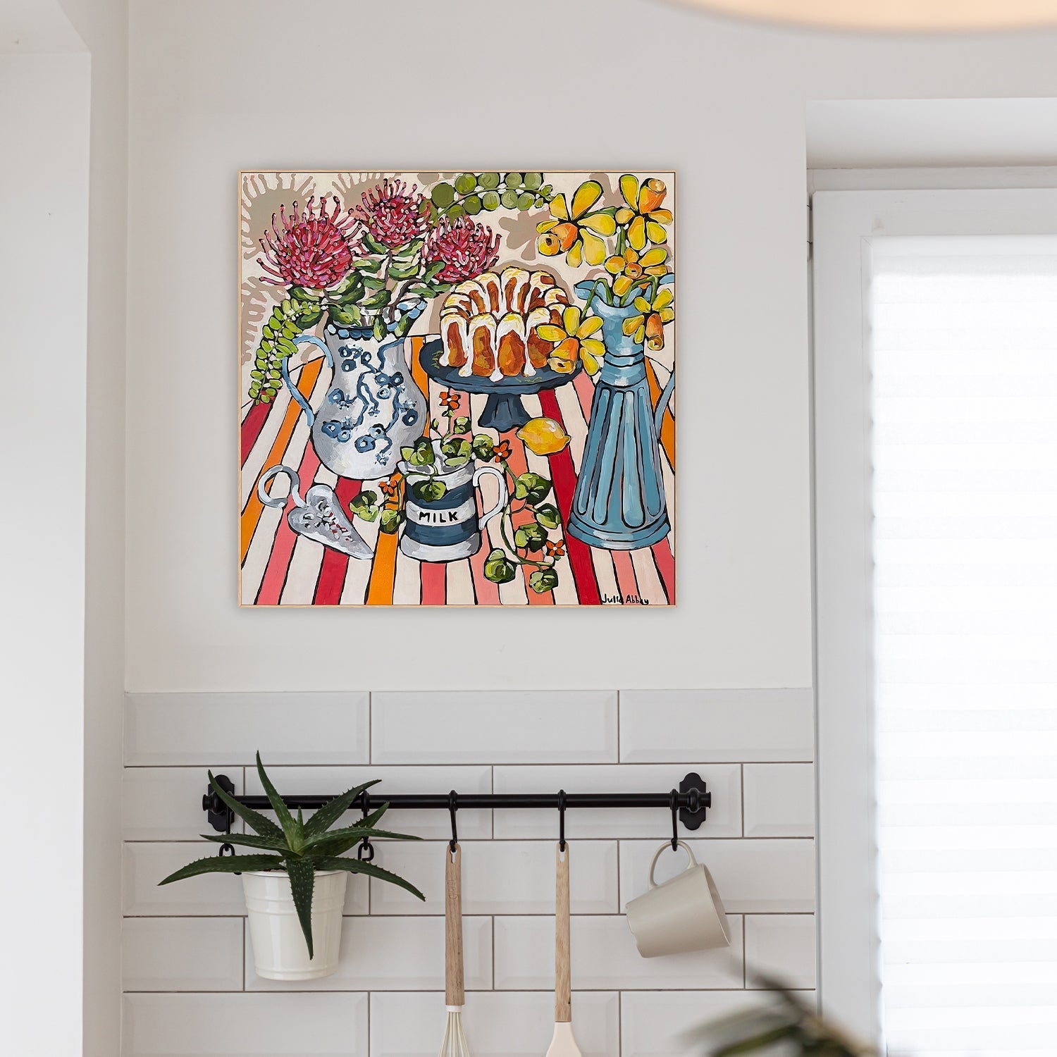 wall-art-print-canvas-poster-framed-Lemon Bundt Cake , By Julia Abbey-7