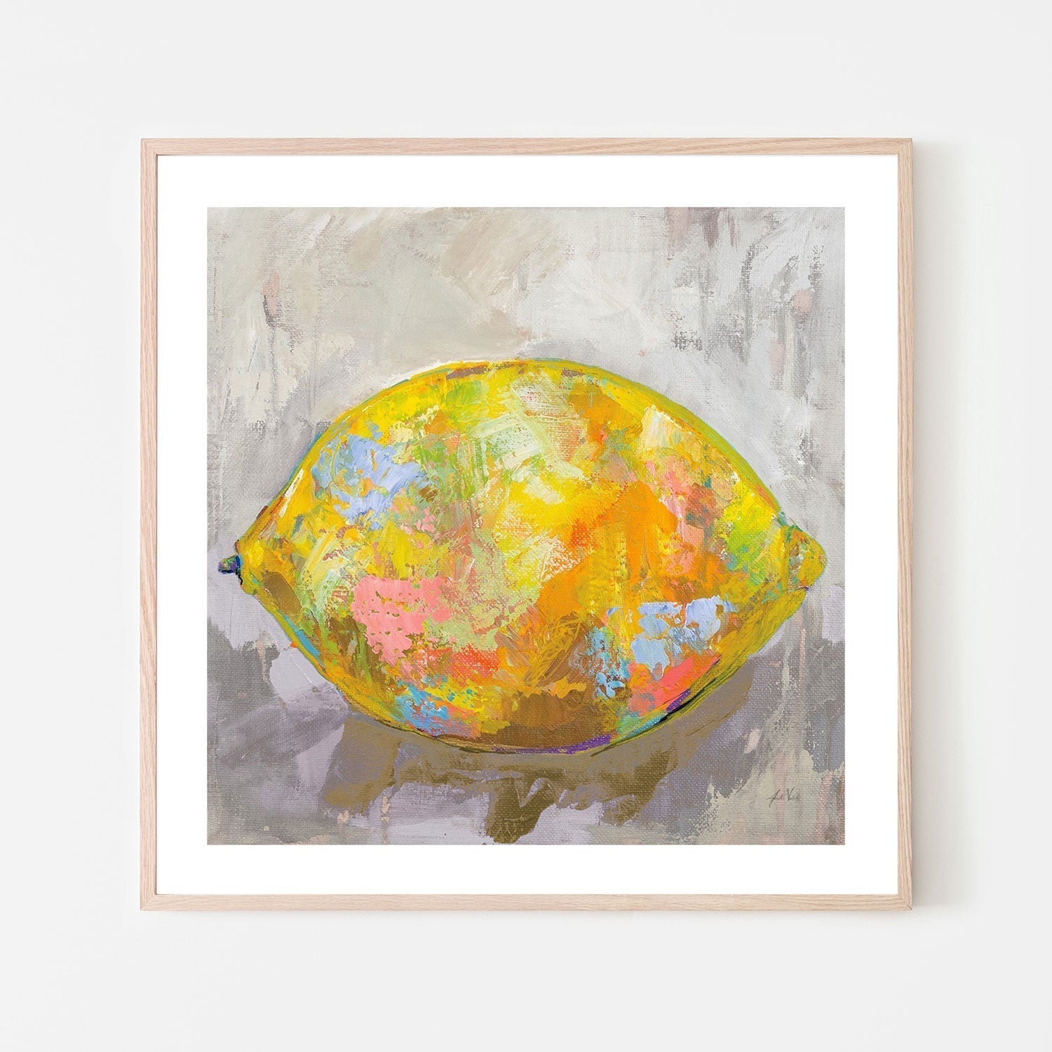 wall-art-print-canvas-poster-framed-Lemon Neutral, Style A-by-Jeanette Vertentes-Gioia Wall Art
