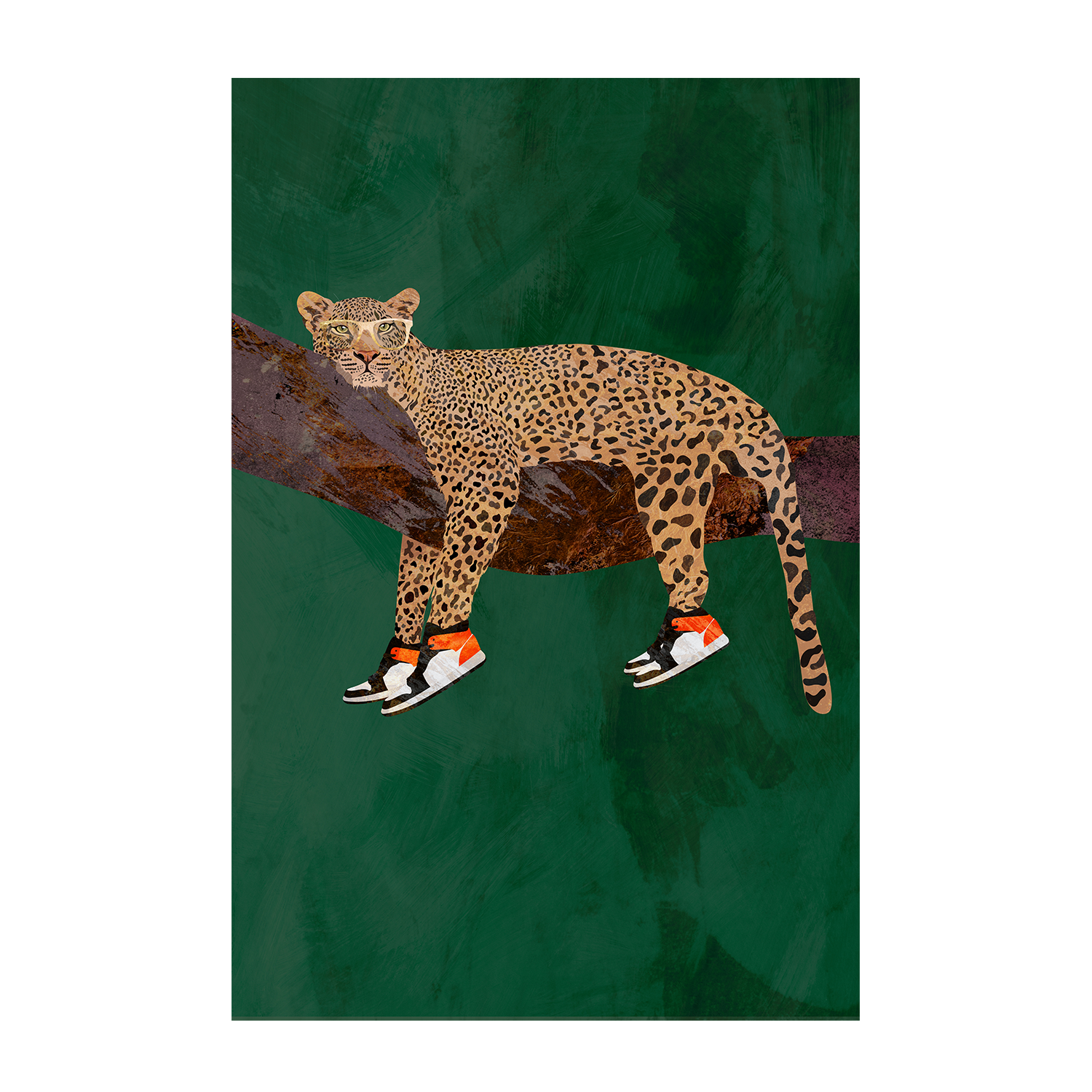wall-art-print-canvas-poster-framed-Leopard Chill , By Sarah Manovski-1