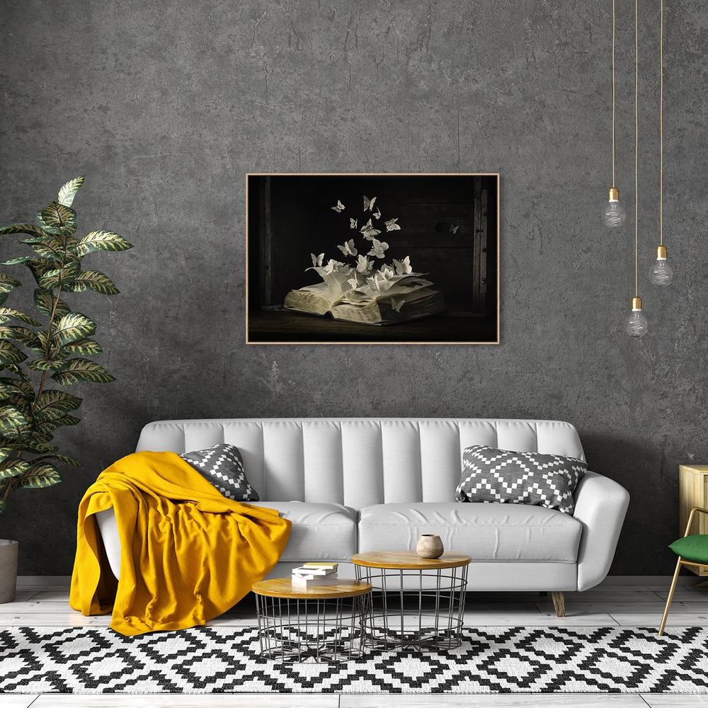 Lepidopterology, by Heather Bonadio-Framed-Canvas-Print-Poster-Gioia Wall Art