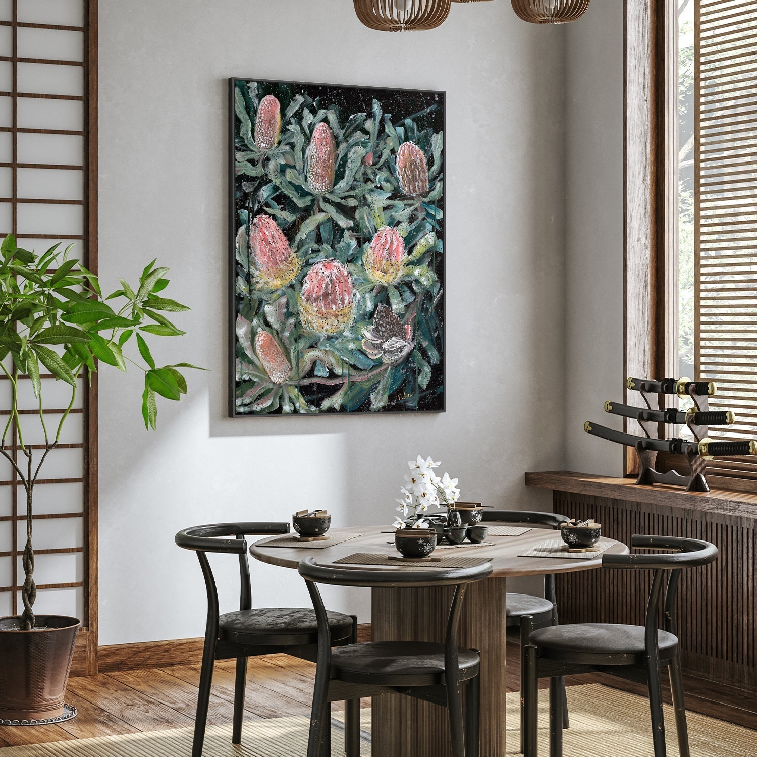 wall-art-print-canvas-poster-framed-Let's Make A Wish , By Hsin Lin-7