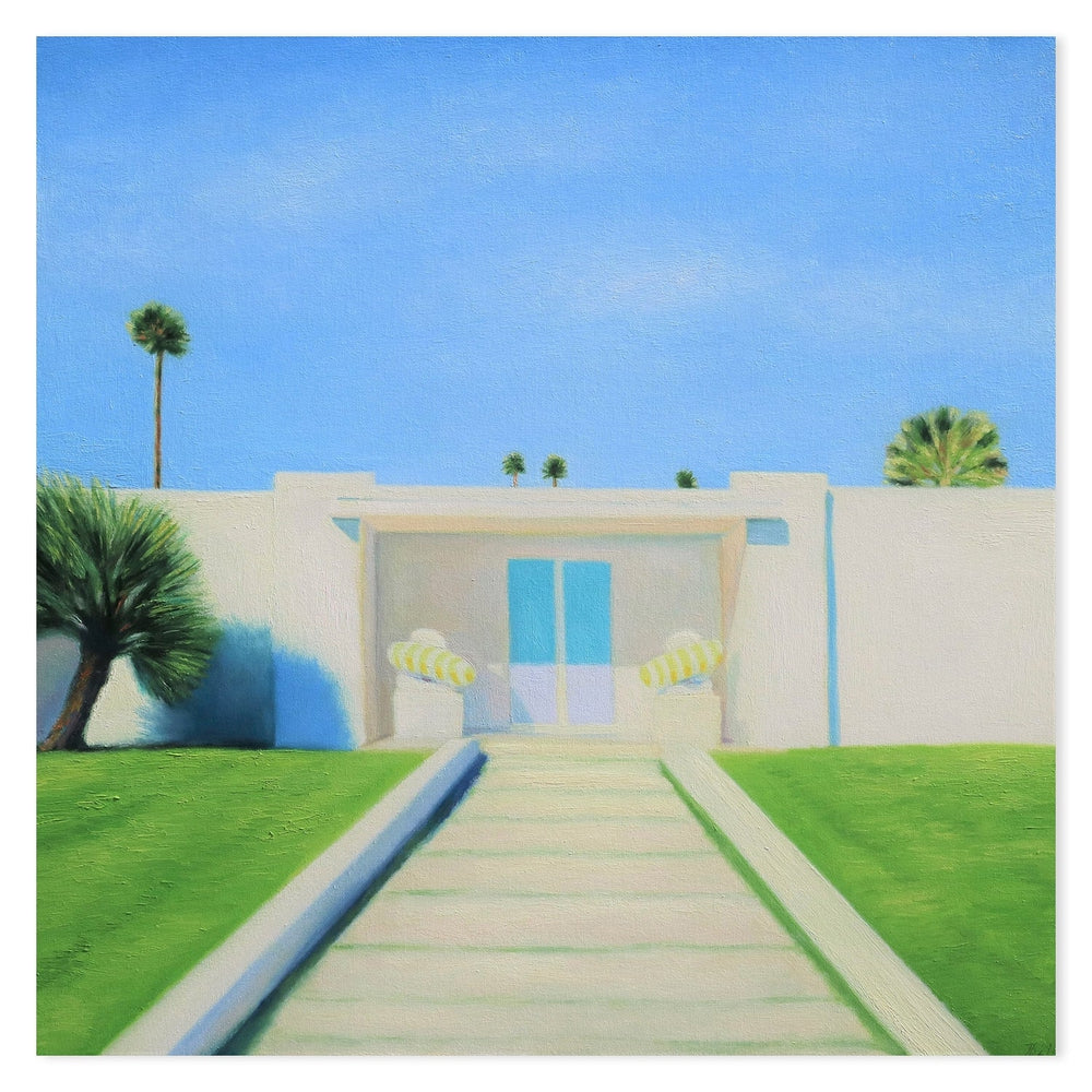 wall-art-print-canvas-poster-framed-Light Blue Door-by-Ieva Baklane-Gioia Wall Art