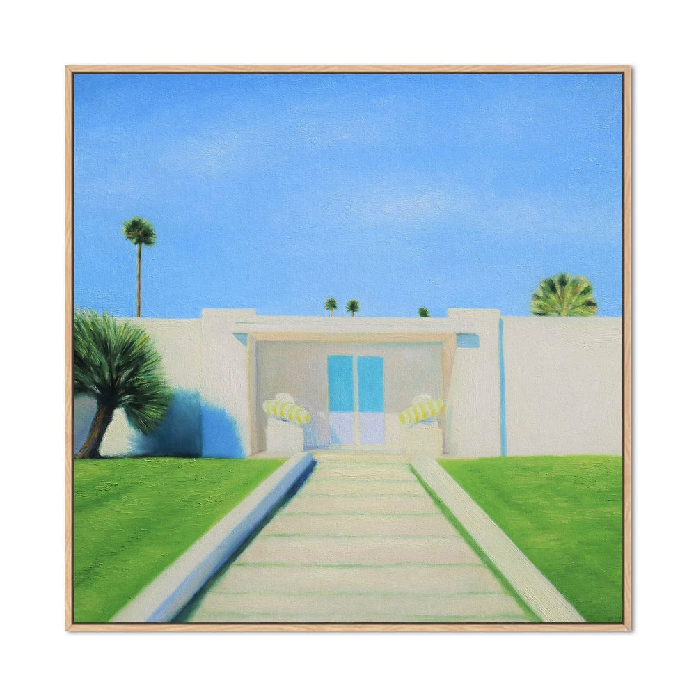 wall-art-print-canvas-poster-framed-Light Blue Door-by-Ieva Baklane-Gioia Wall Art