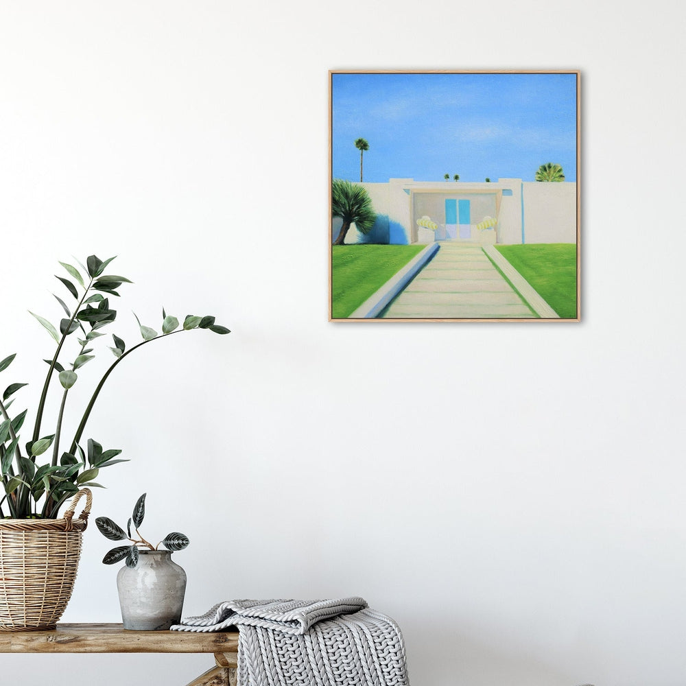 wall-art-print-canvas-poster-framed-Light Blue Door-by-Ieva Baklane-Gioia Wall Art